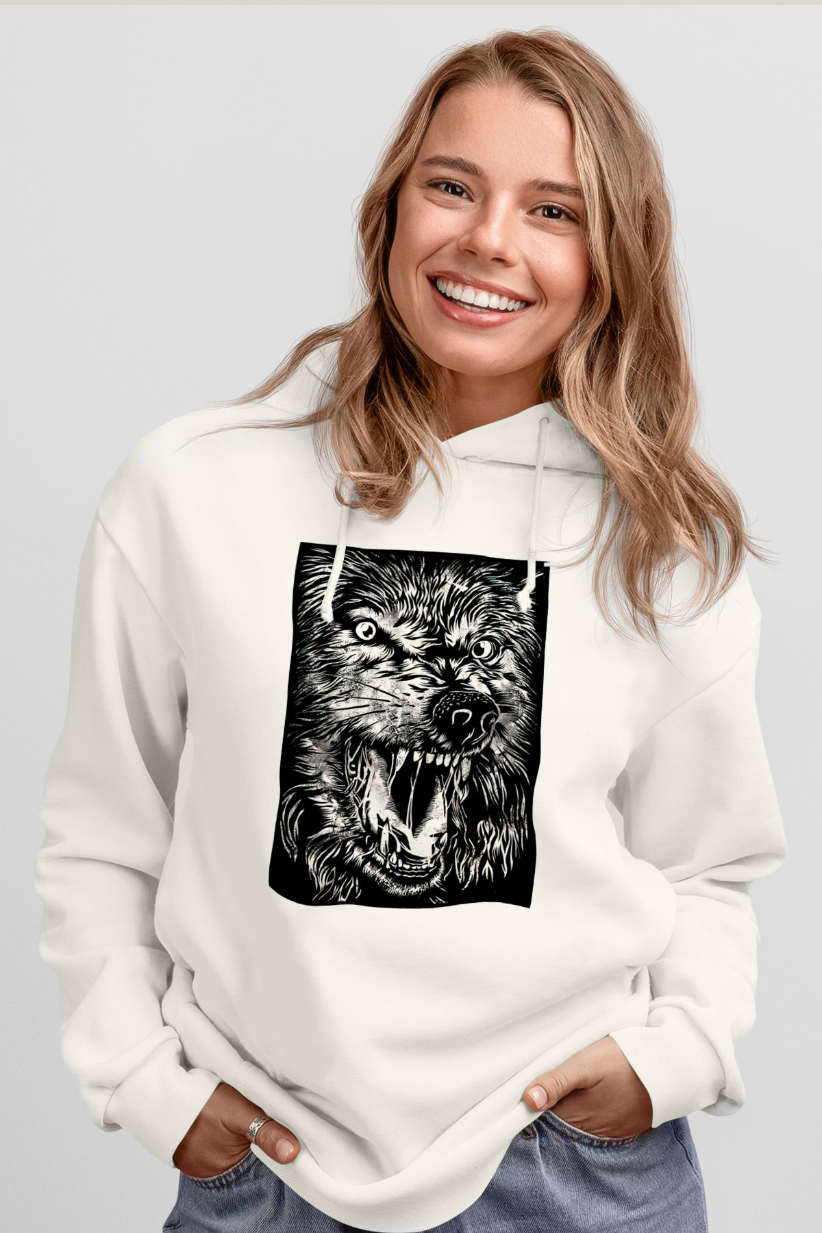 Tasarım Kapşonlu Sweatshirt TSR276