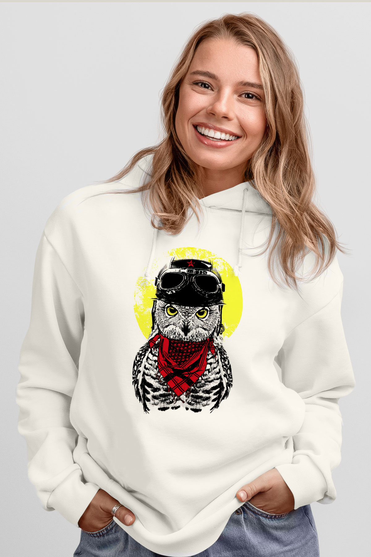 Tasarım Kapşonlu Sweatshirt TSR283
