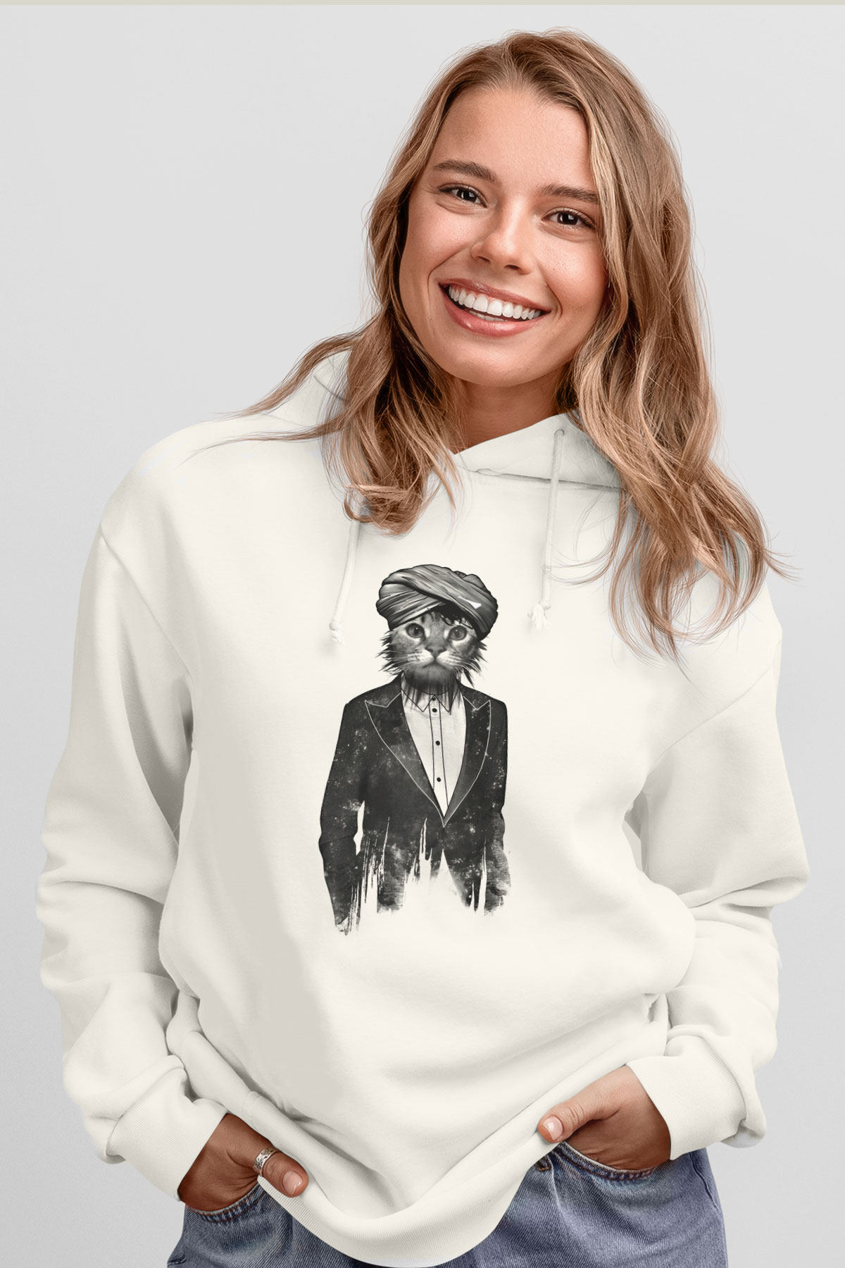 Tasarım Kapşonlu Sweatshirt TSR284