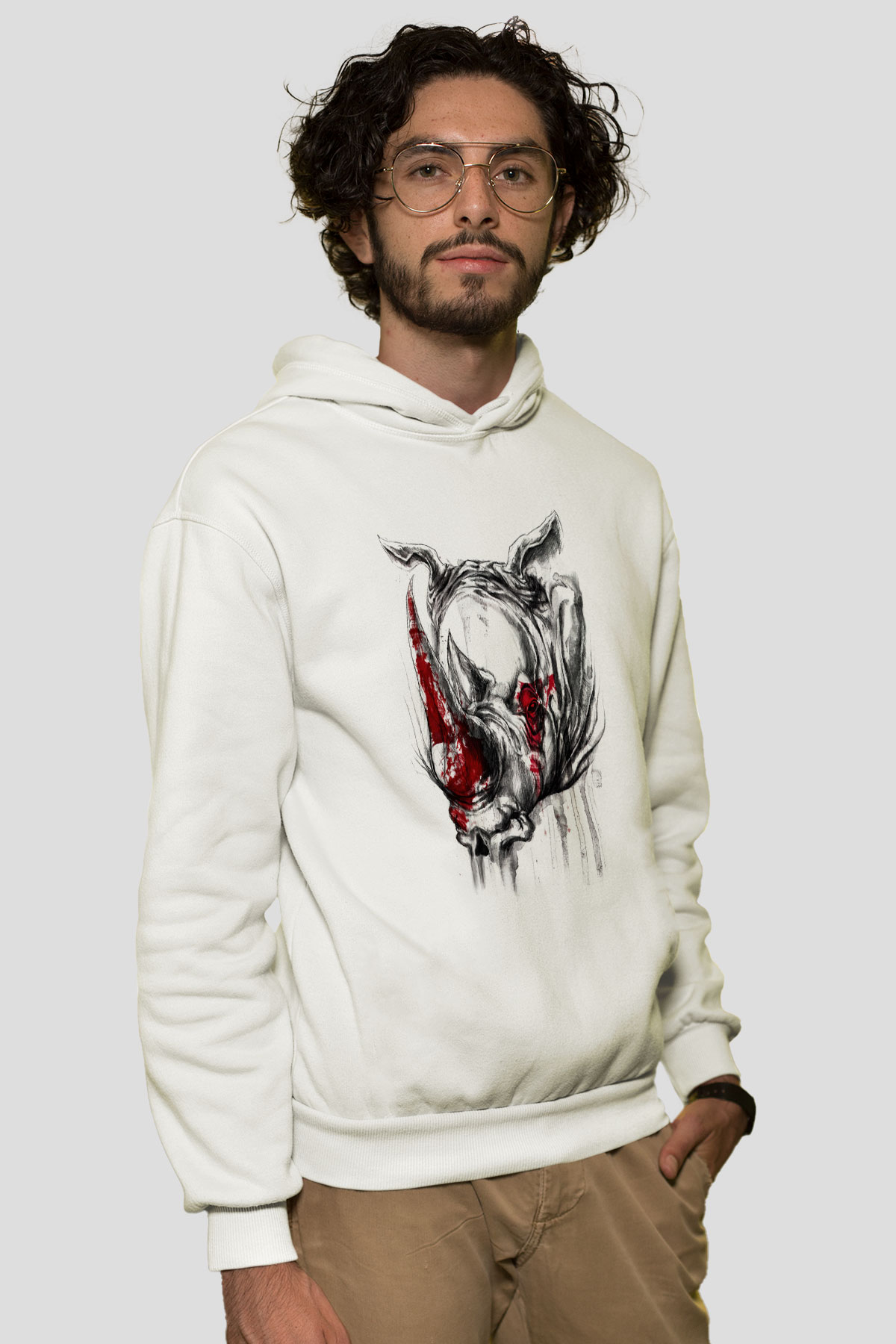 Tasarım Kapşonlu Sweatshirt TSR42