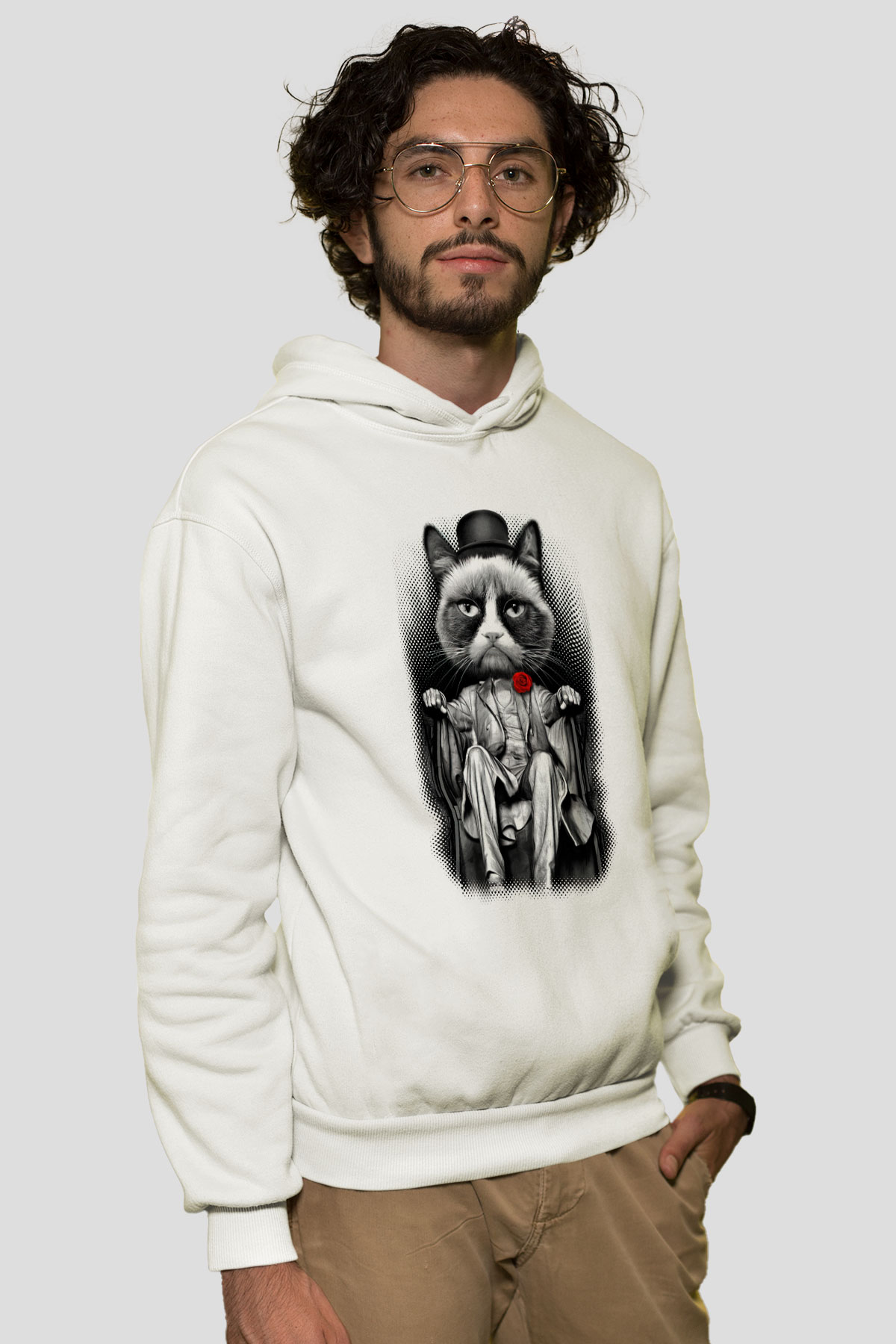 Tasarım Kapşonlu Sweatshirt TSR44