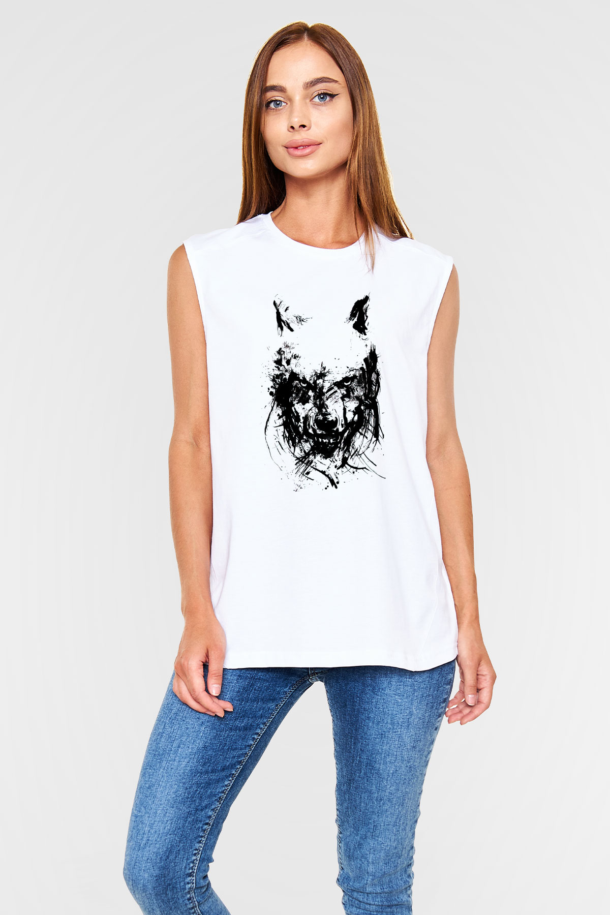 Tasarım Kolsuz Tişört TSR466