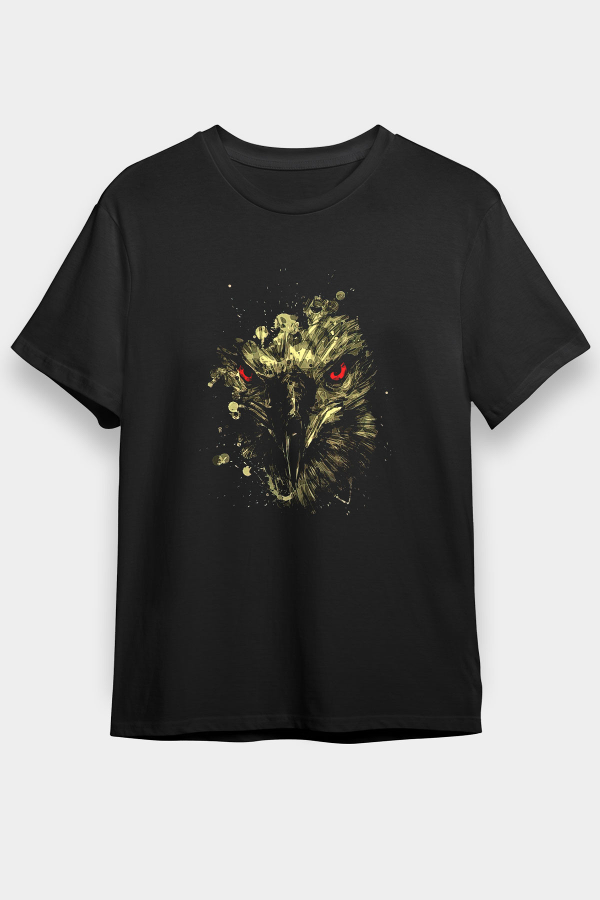 Dağan Baskılı Unisex Siyah Tişört