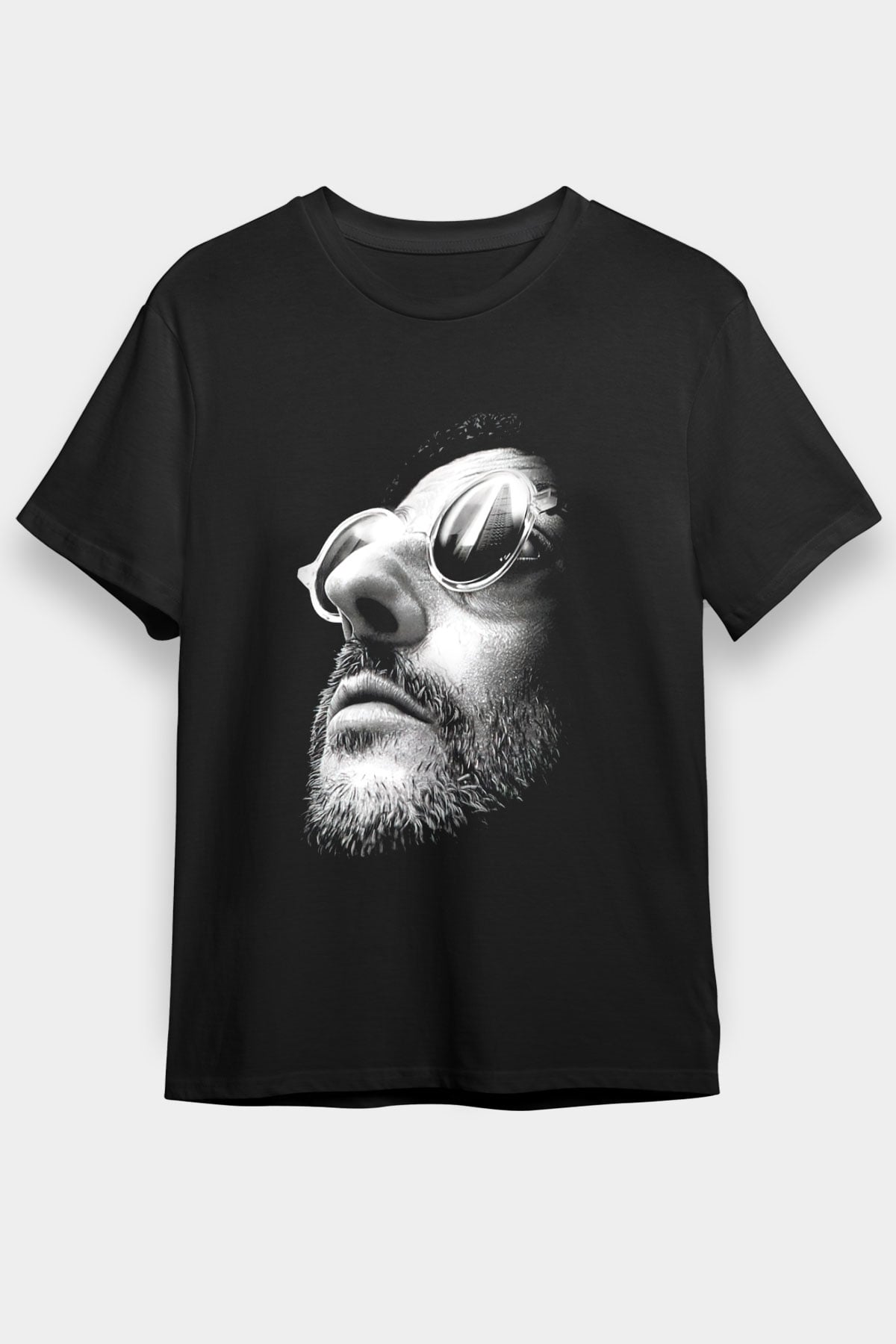 Sevginin Gücü Leon Baskılı Unisex Siyah Tişört