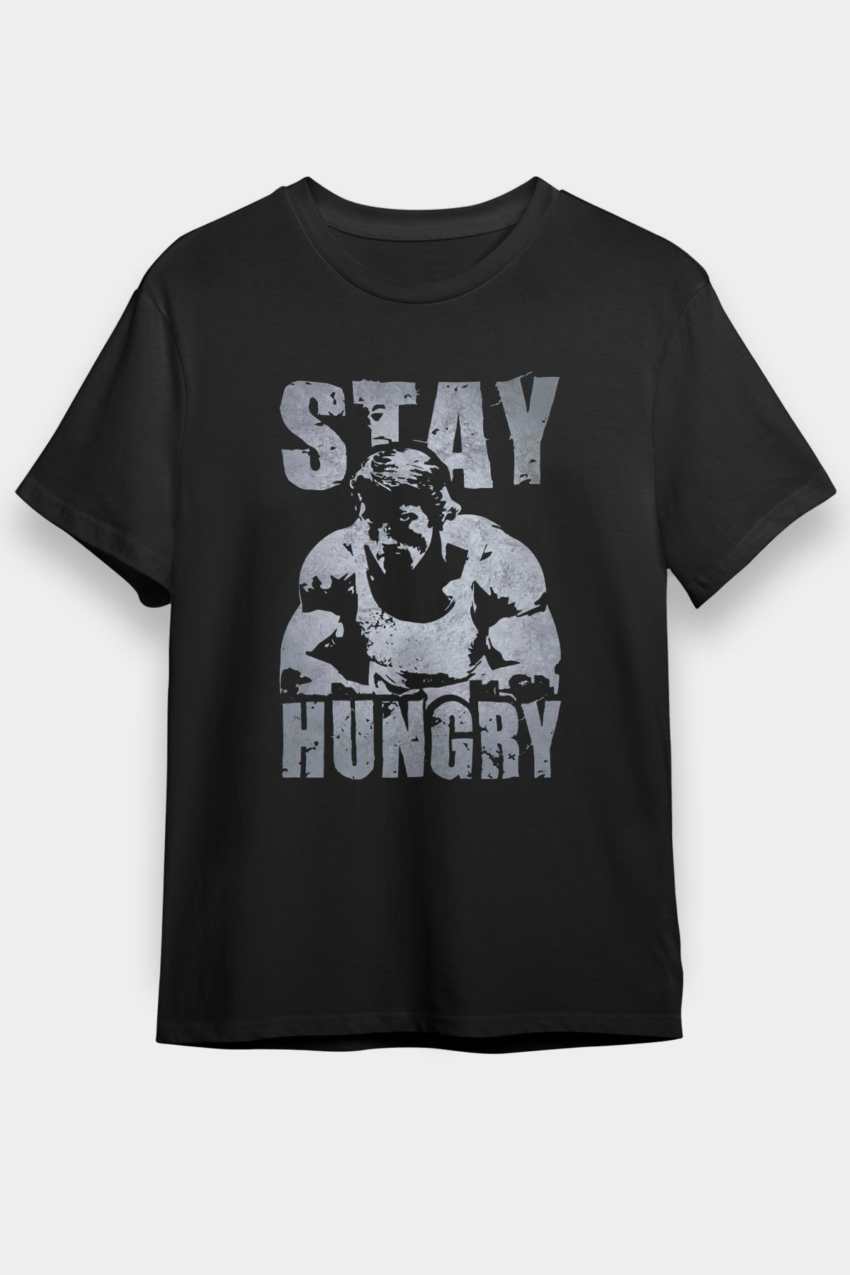 Arnold Baskılı Unisex Siyah Tişört