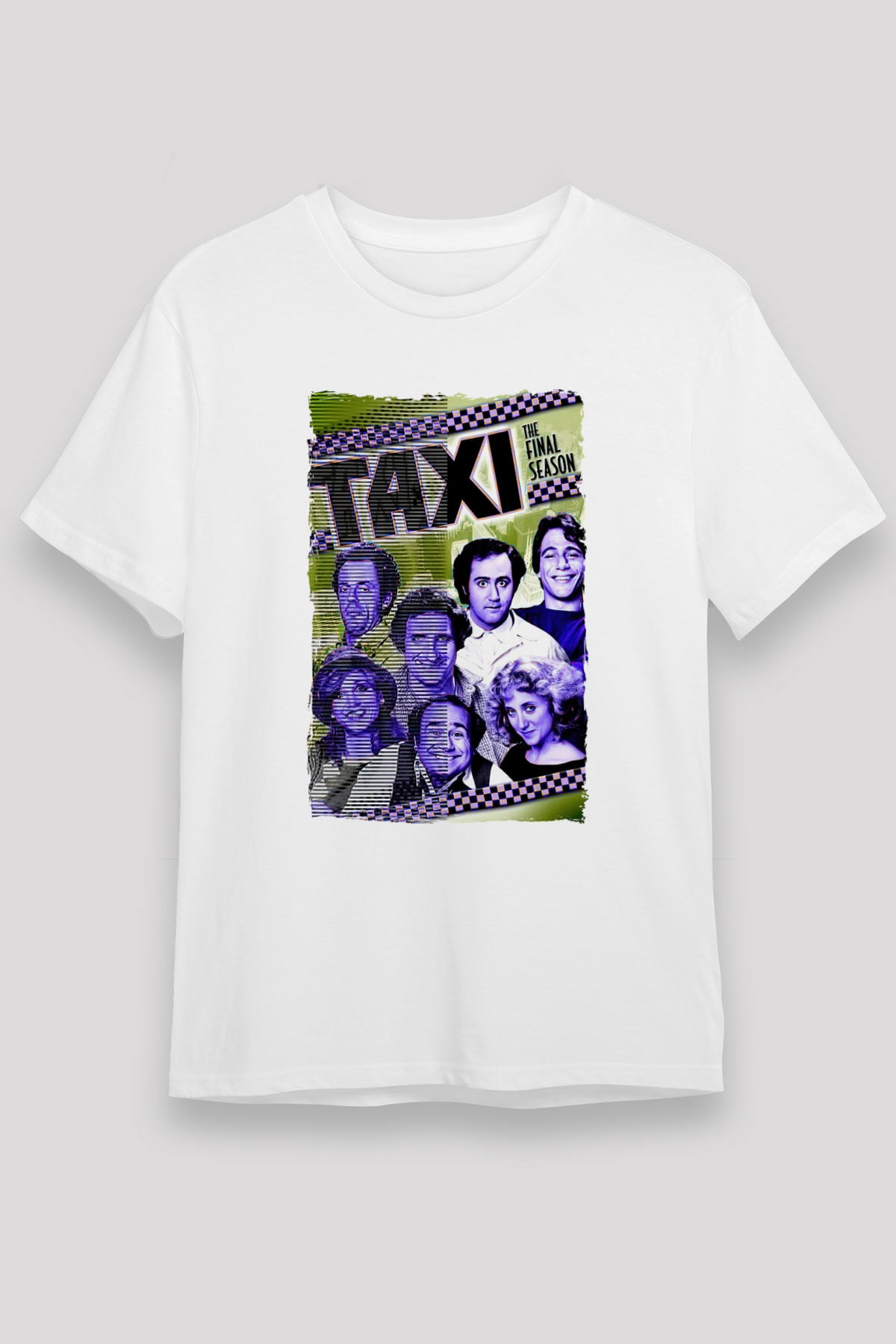 Taxi Beyaz Unisex Tişört