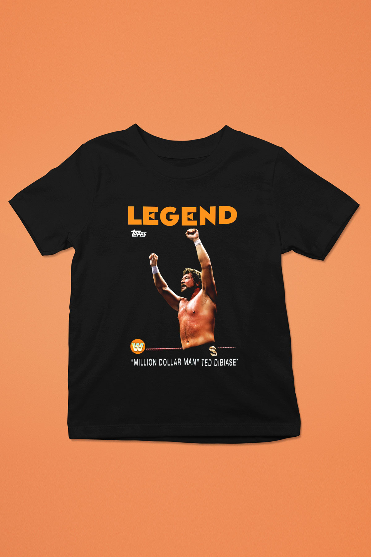 Ted DiBiase Baskılı Siyah Unisex Çocuk Tişört
