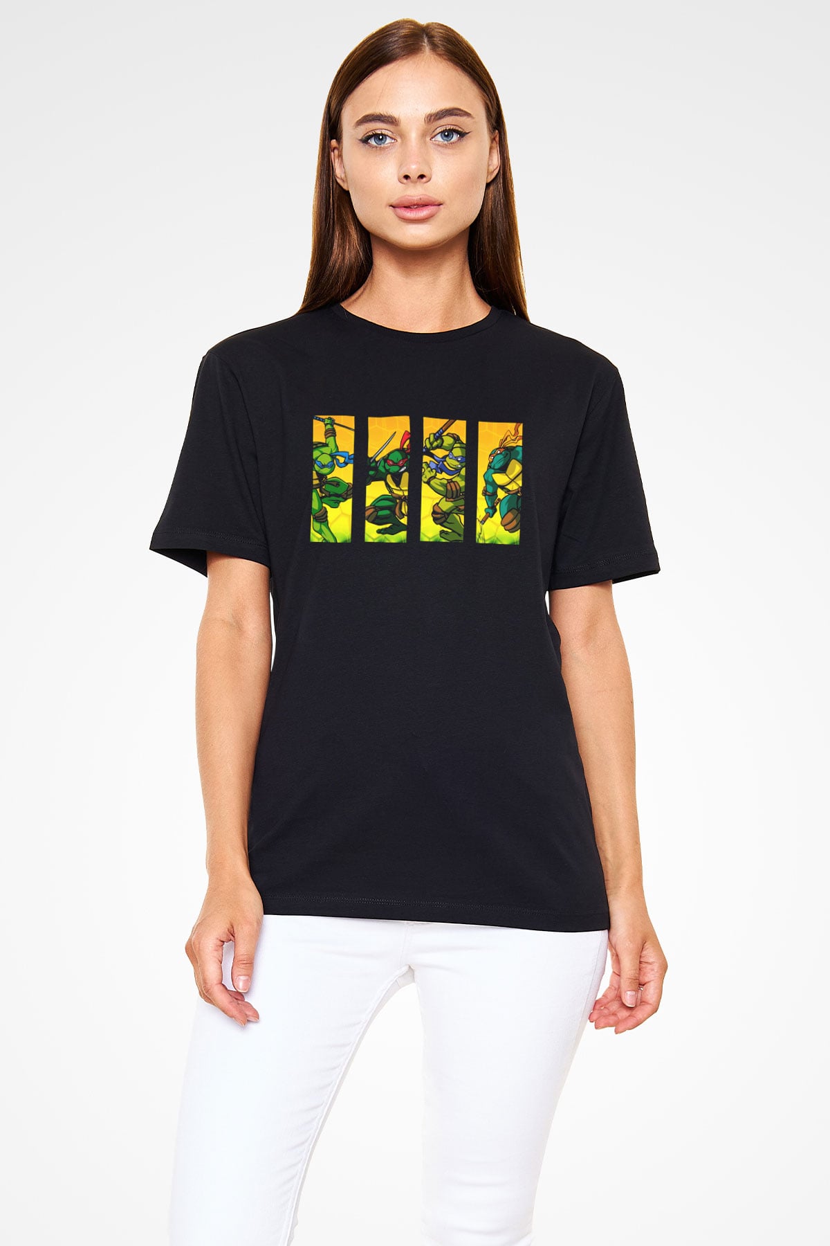 Teenage Mutant Ninja Turtles Ninja Kaplumbağalar Siyah Unisex Tişört