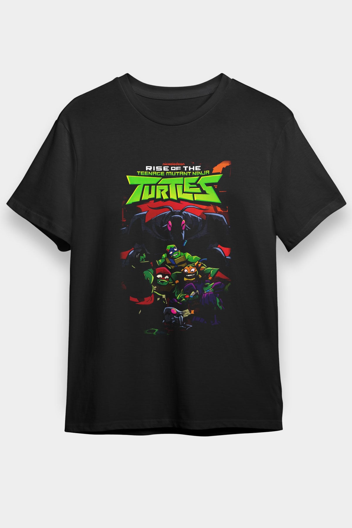 Teenage Mutant Ninja Turtles Ninja Kaplumbağalar Siyah Unisex Tişört