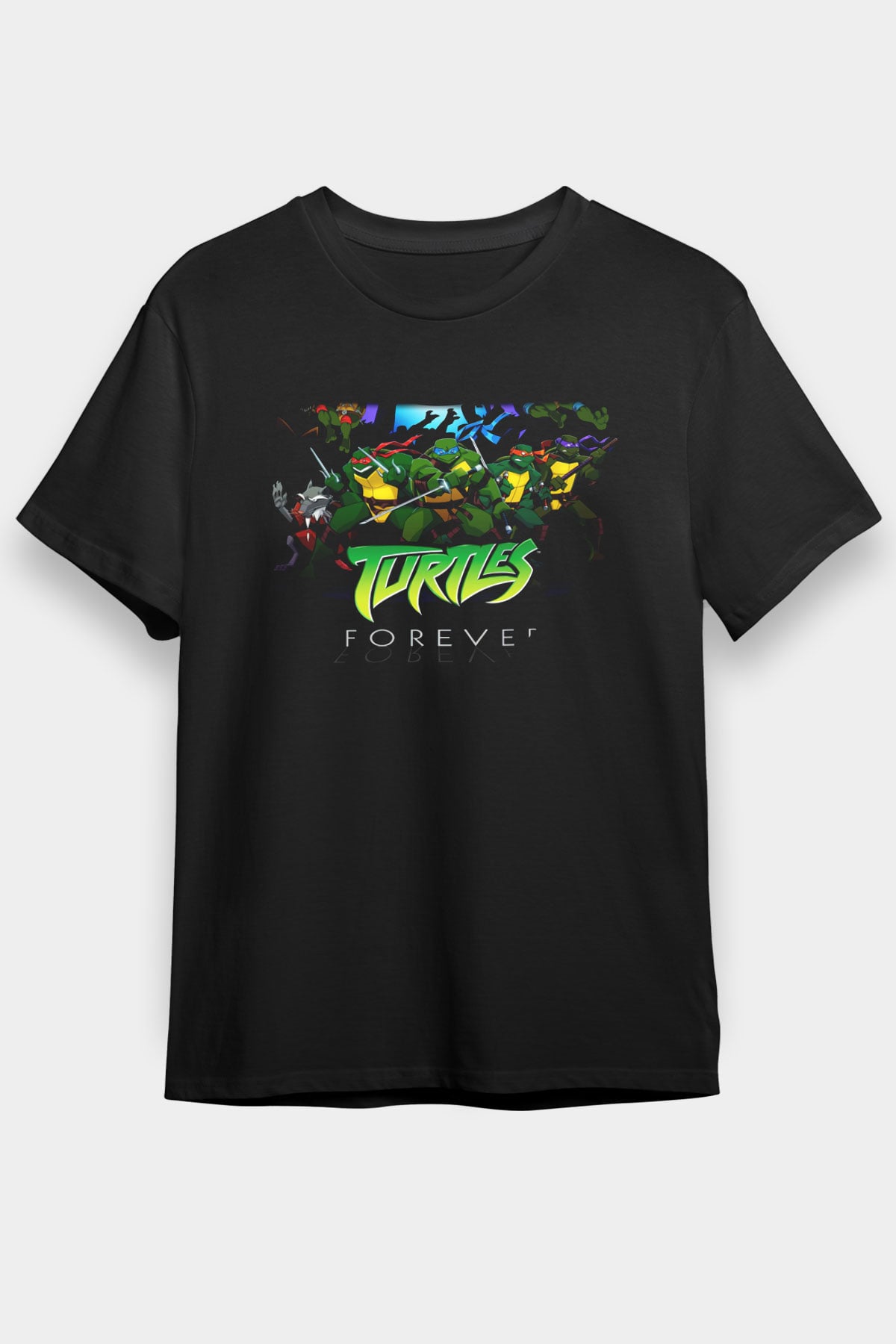 Teenage Mutant Ninja Turtles Ninja Kaplumbağalar Siyah Unisex Tişört