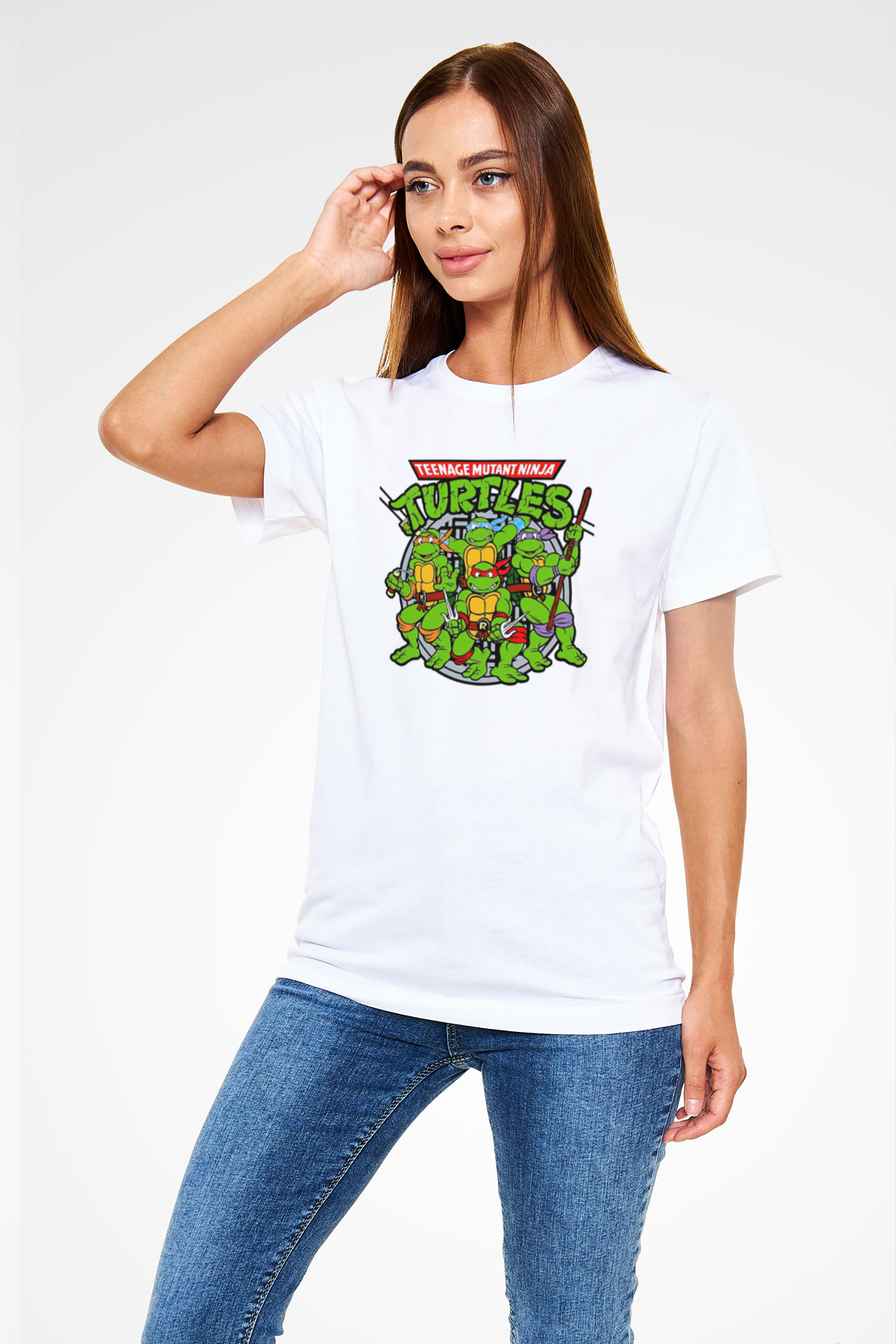 Teenage Mutant Ninja Turtles Ninja Kaplumbağalar Beyaz Unisex Tişört