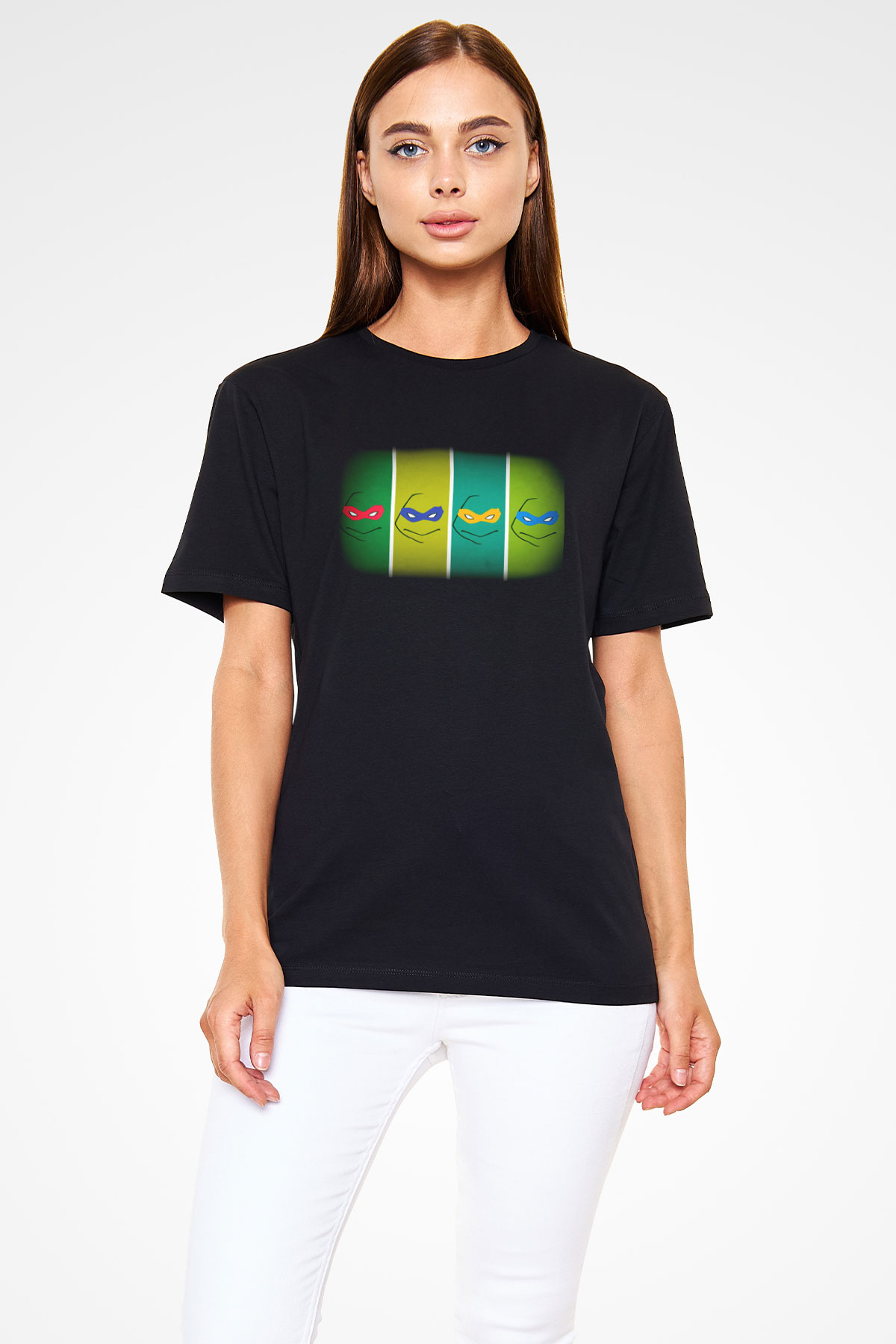 Teenage Mutant Ninja Turtles Ninja Kaplumbağalar Siyah Unisex Tişört