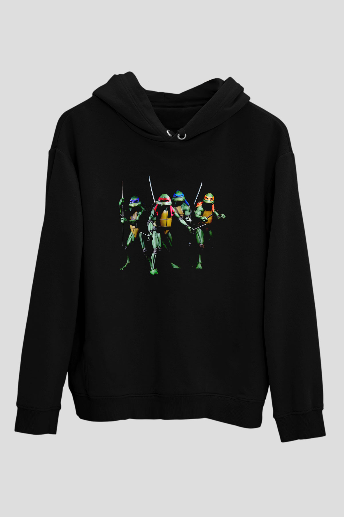 Teenage Mutant Ninja Turtles Ninja Kaplumbağalar Siyah Unisex Hoodie