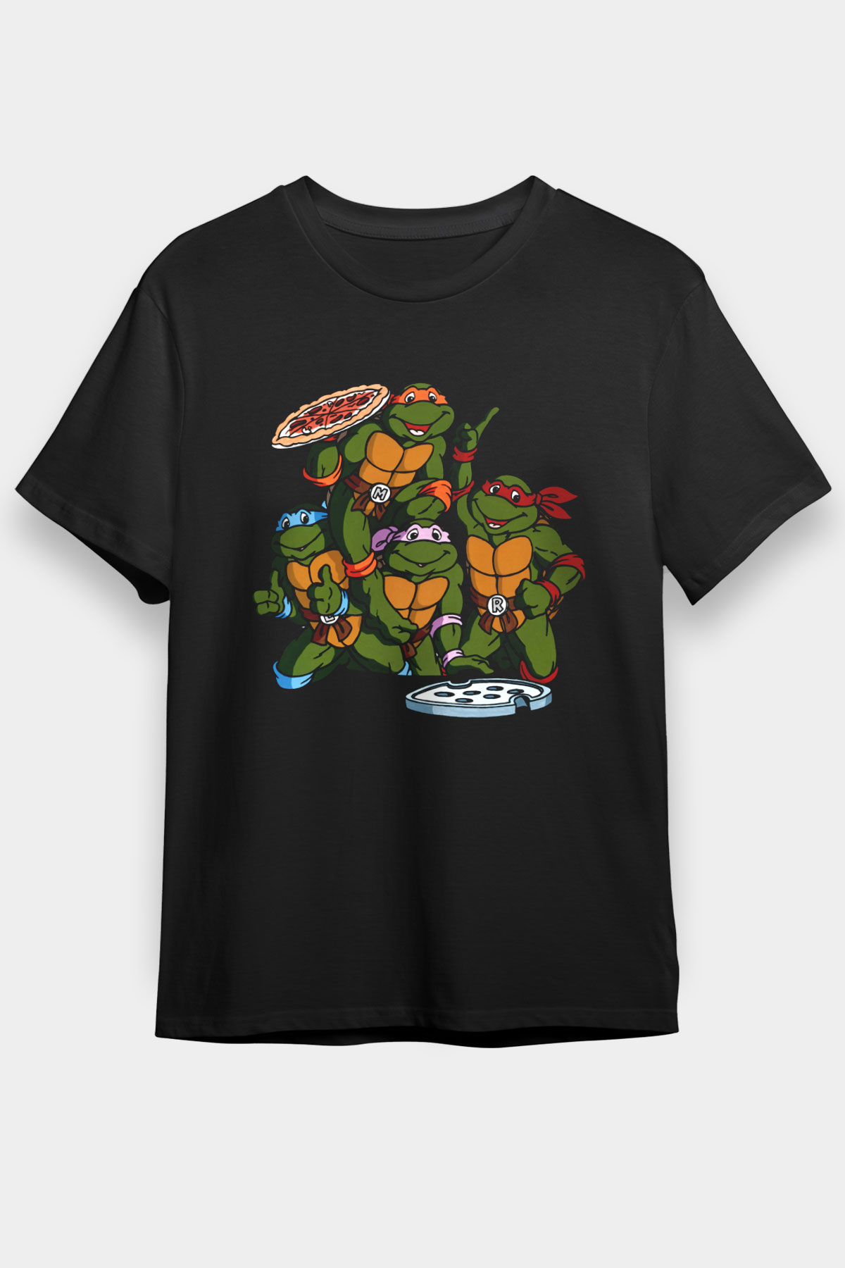 Teenage Mutant Ninja Turtles Ninja Kaplumbağalar Siyah Unisex Tişört