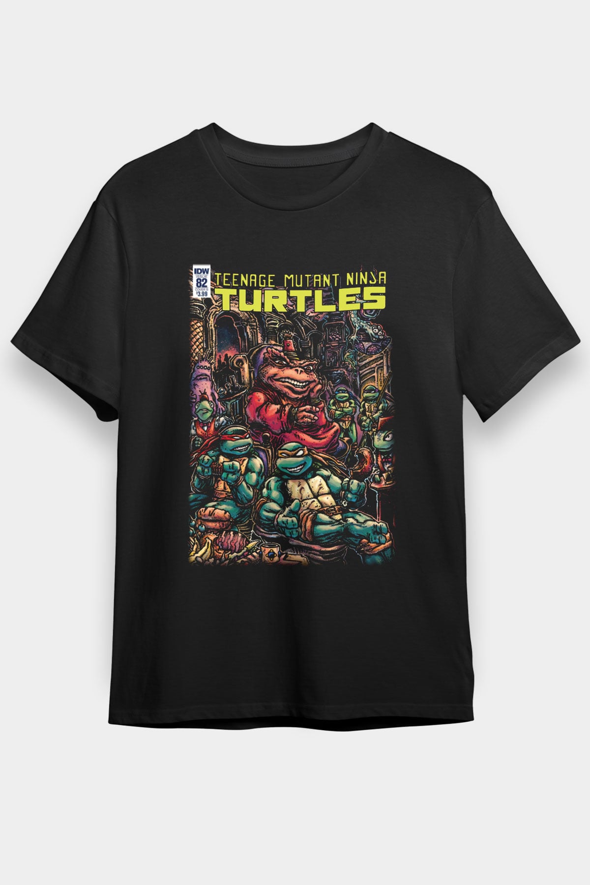 Teenage Mutant Ninja Turtles Ninja Kaplumbağalar Siyah Unisex Tişört