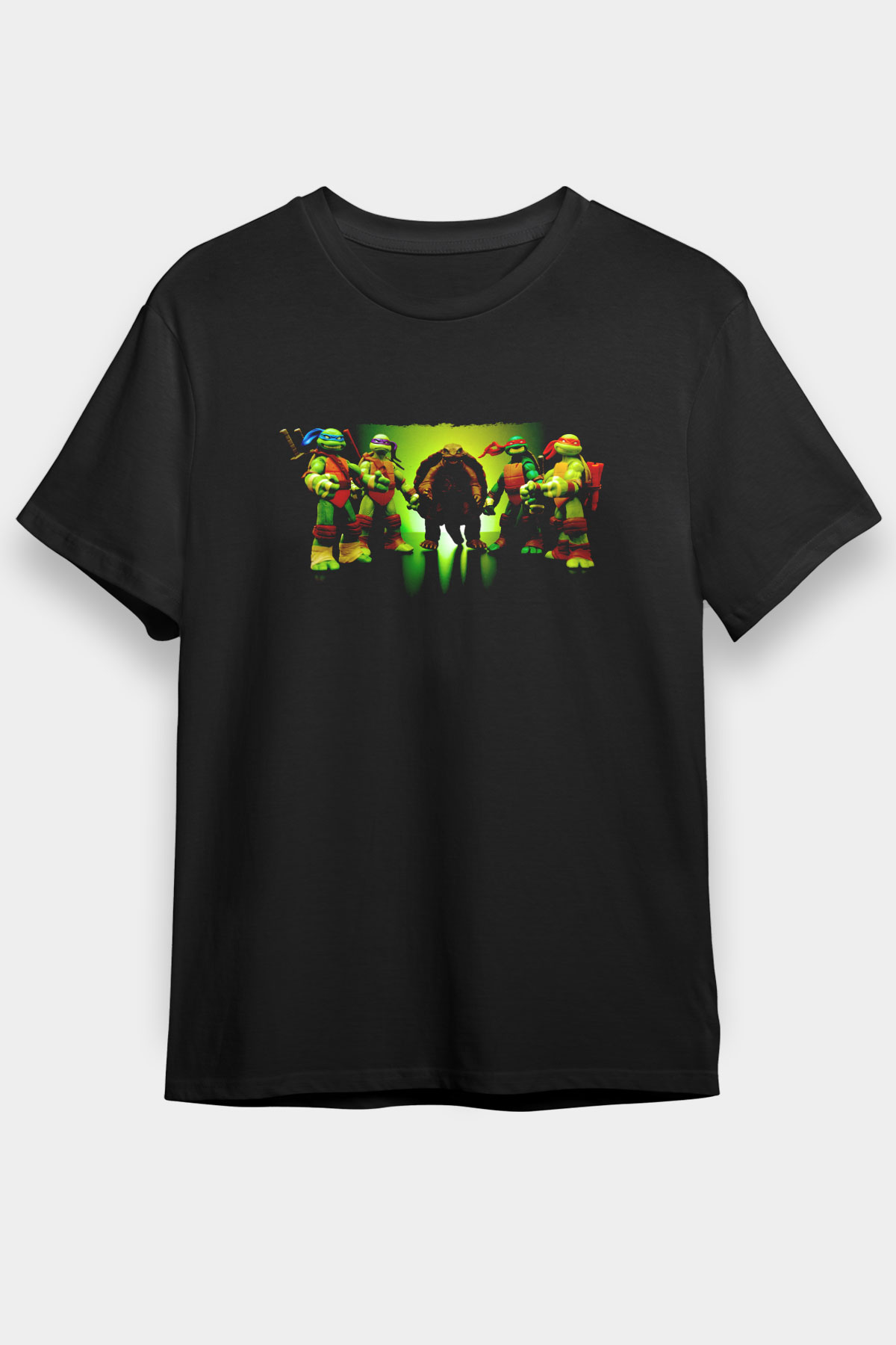 Teenage Mutant Ninja Turtles Ninja Kaplumbağalar Siyah Unisex Tişört