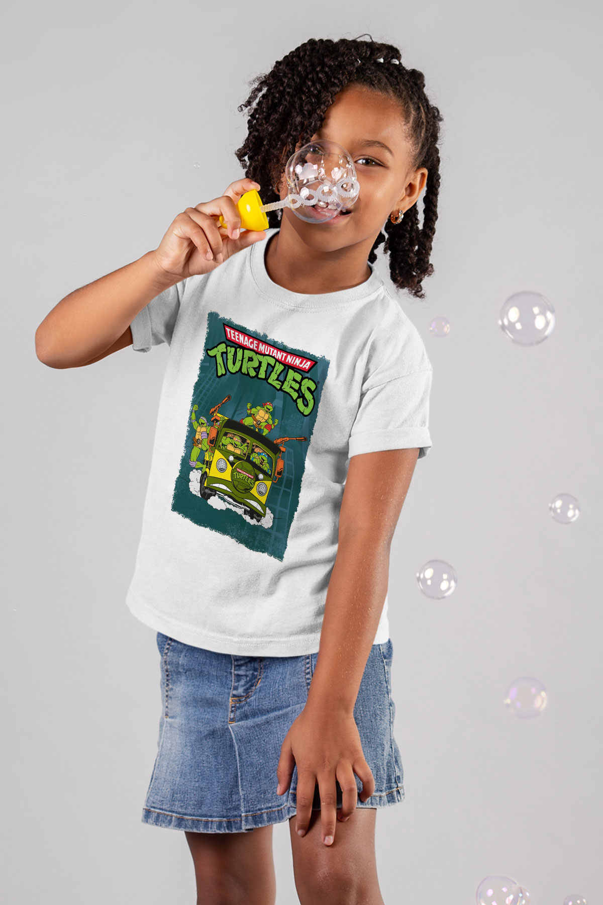 Teenage Mutant Ninja Turtles Ninja Kaplumbağalar Beyaz Unisex Çocuk Tişört