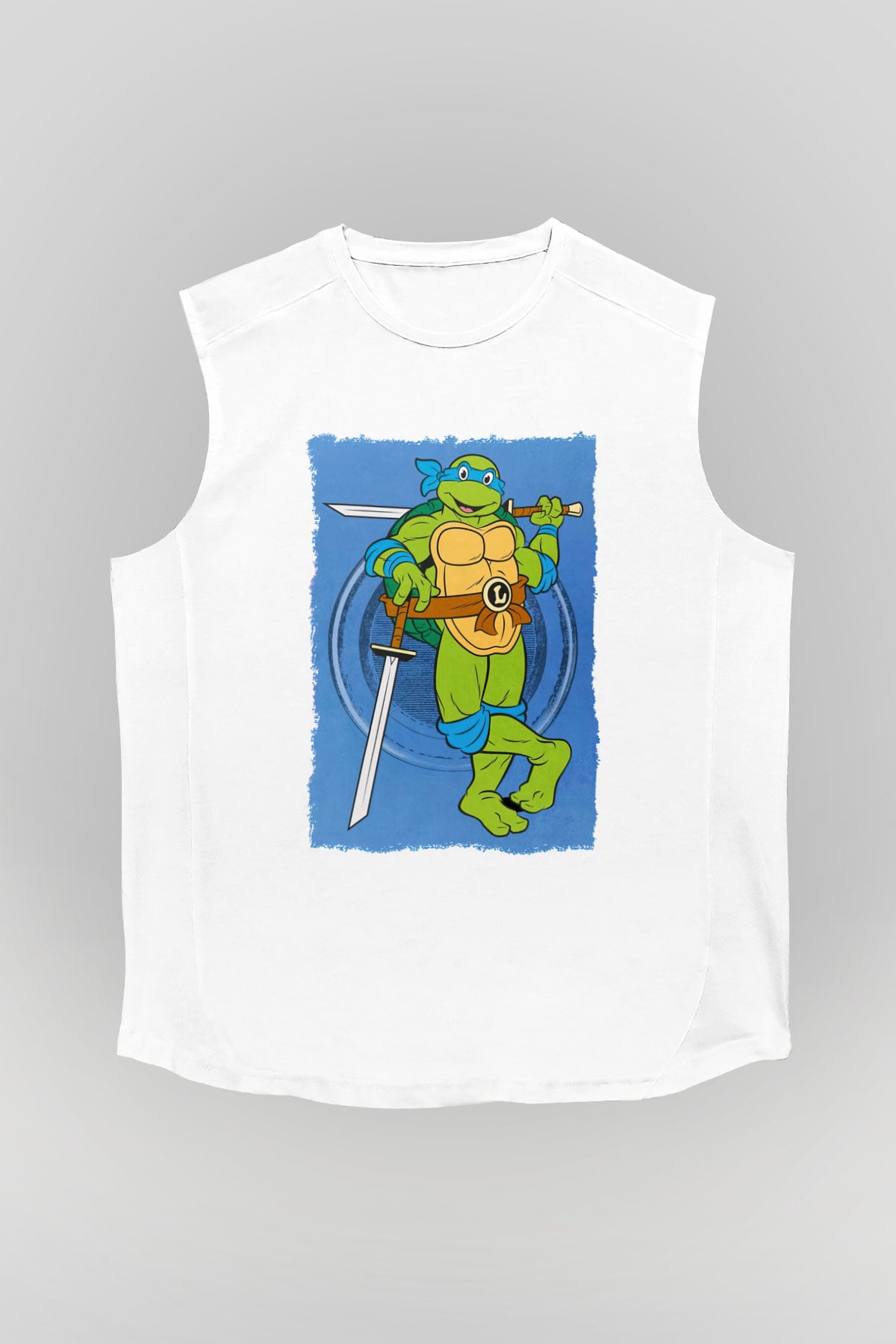 Teenage Mutant Ninja Turtles Ninja Kaplumbağalar Beyaz Unisex Kolsuz Tişört