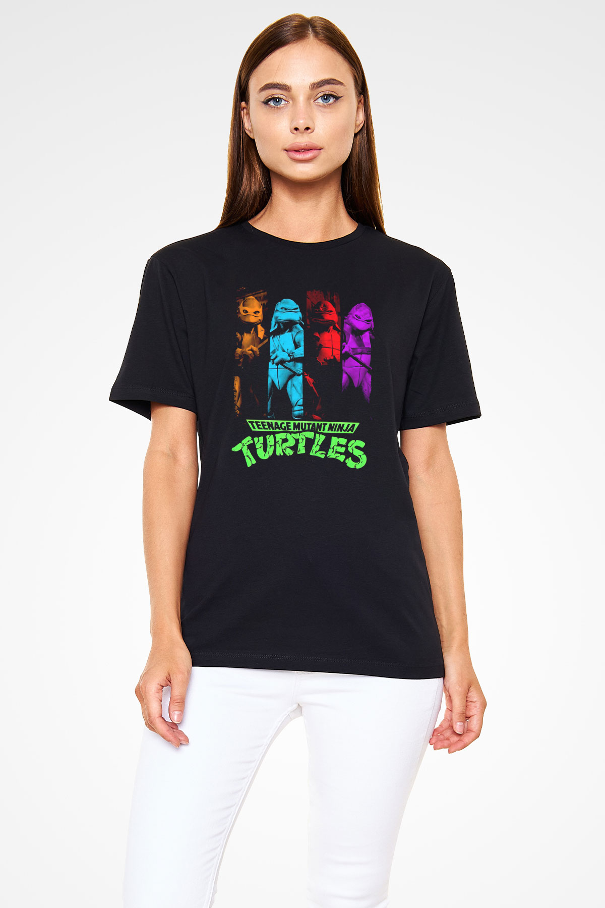 Teenage Mutant Ninja Turtles Ninja Kaplumbağalar Siyah Unisex Tişört