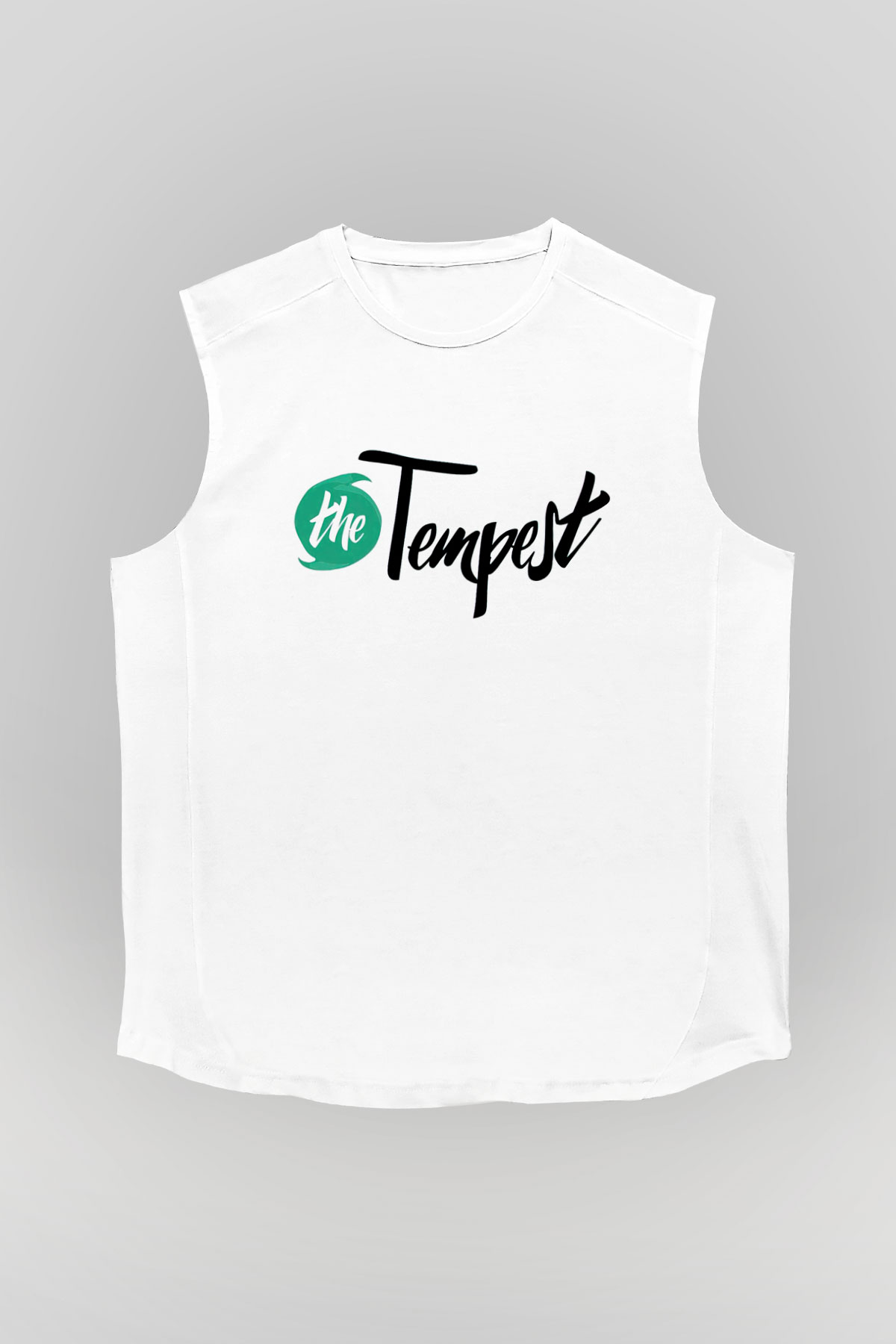 Tempest Beyaz Unisex  Kolsuz Tişört