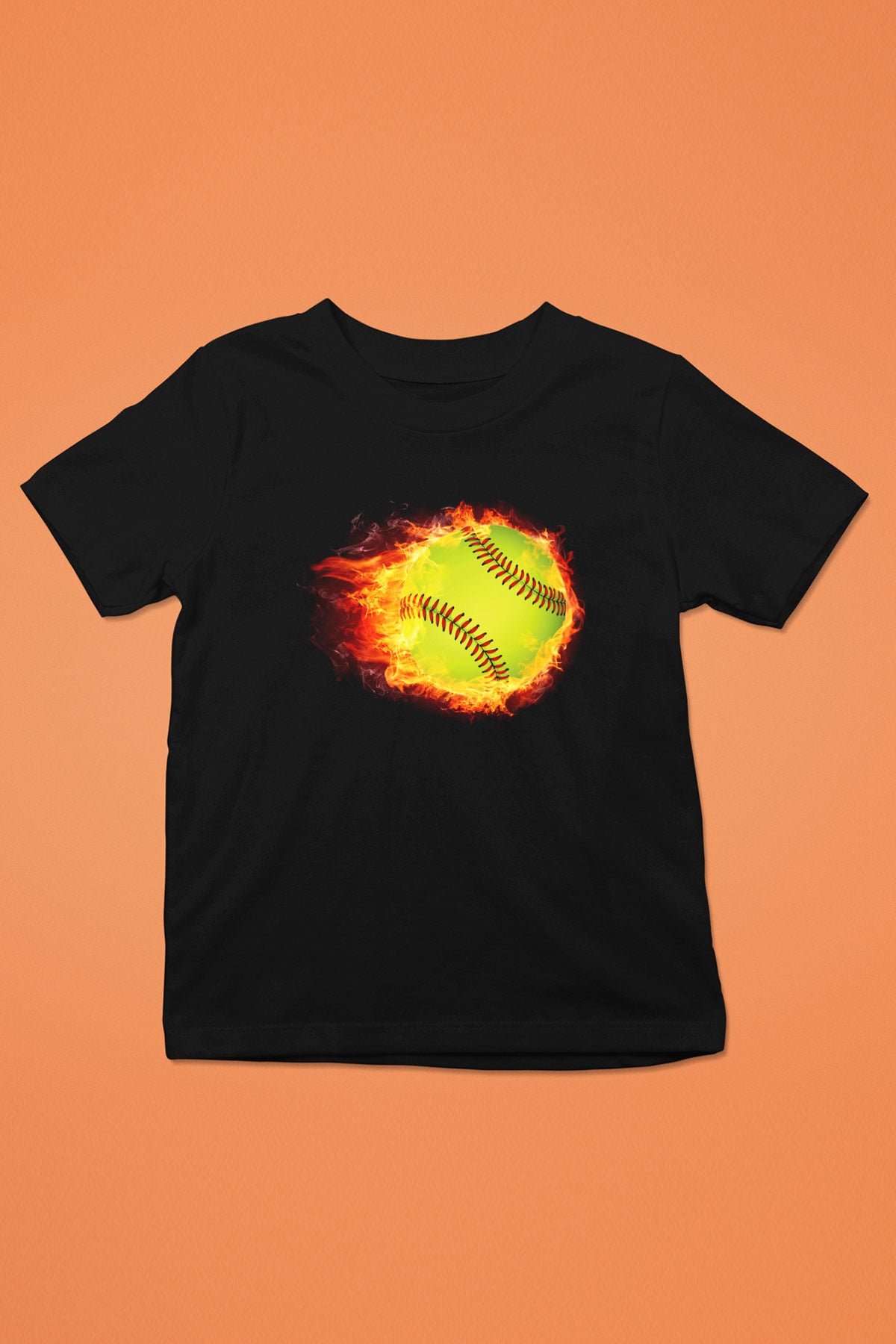 Tenis Baskılı Siyah Unisex Çocuk Tişört