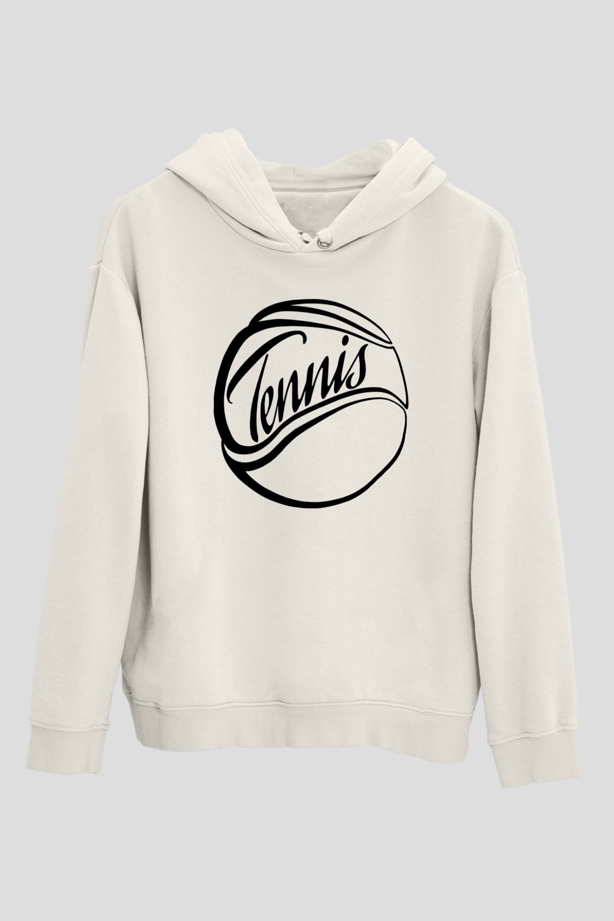 Tenis Beyaz Unisex Hoodie