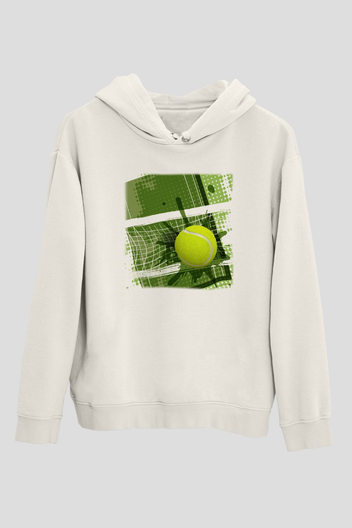 Tenis Beyaz Unisex Hoodie