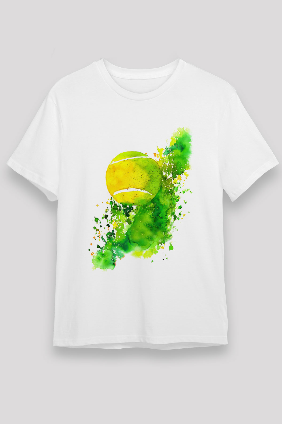 Tenis Beyaz Unisex Tişört T-Shirt - TişörtFabrikası
