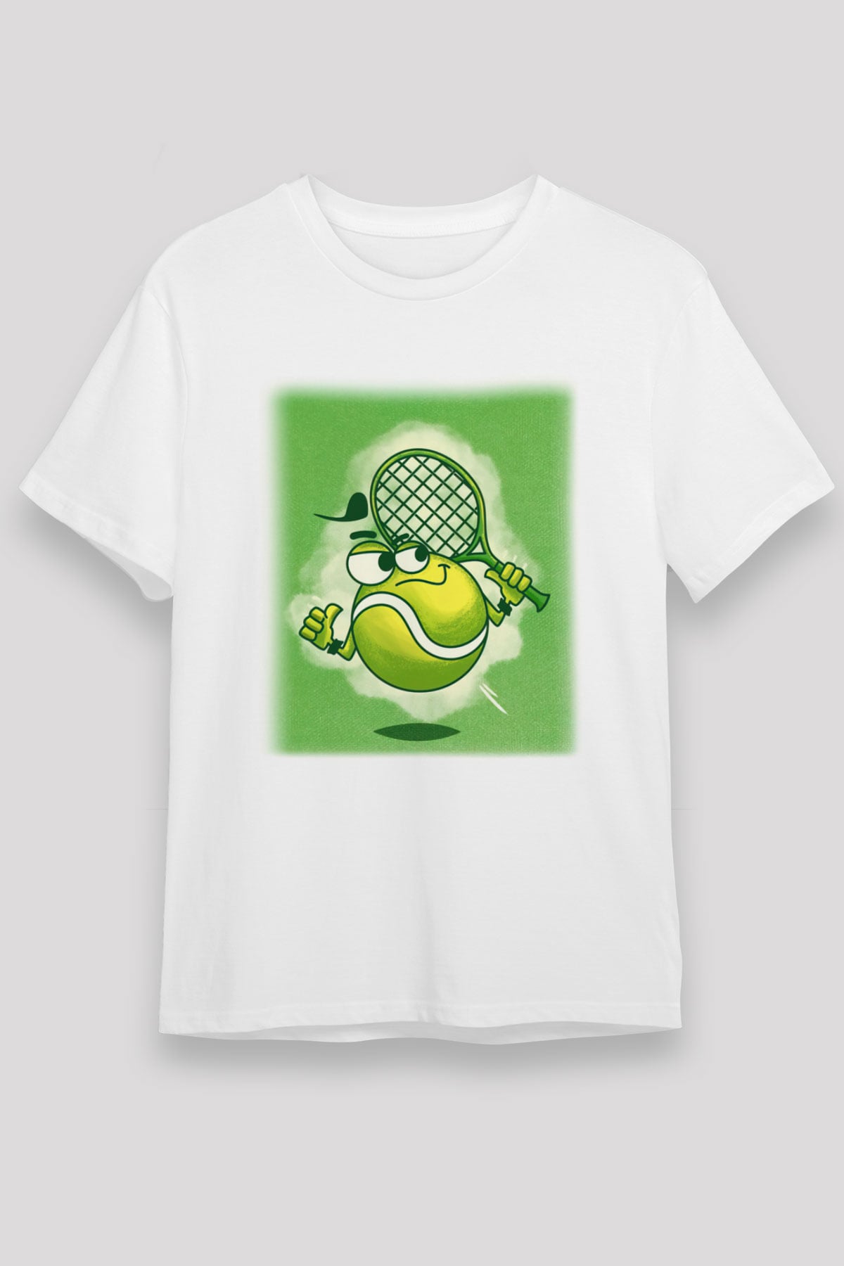 Tenis Beyaz Unisex Tişört T-Shirt - TişörtFabrikası
