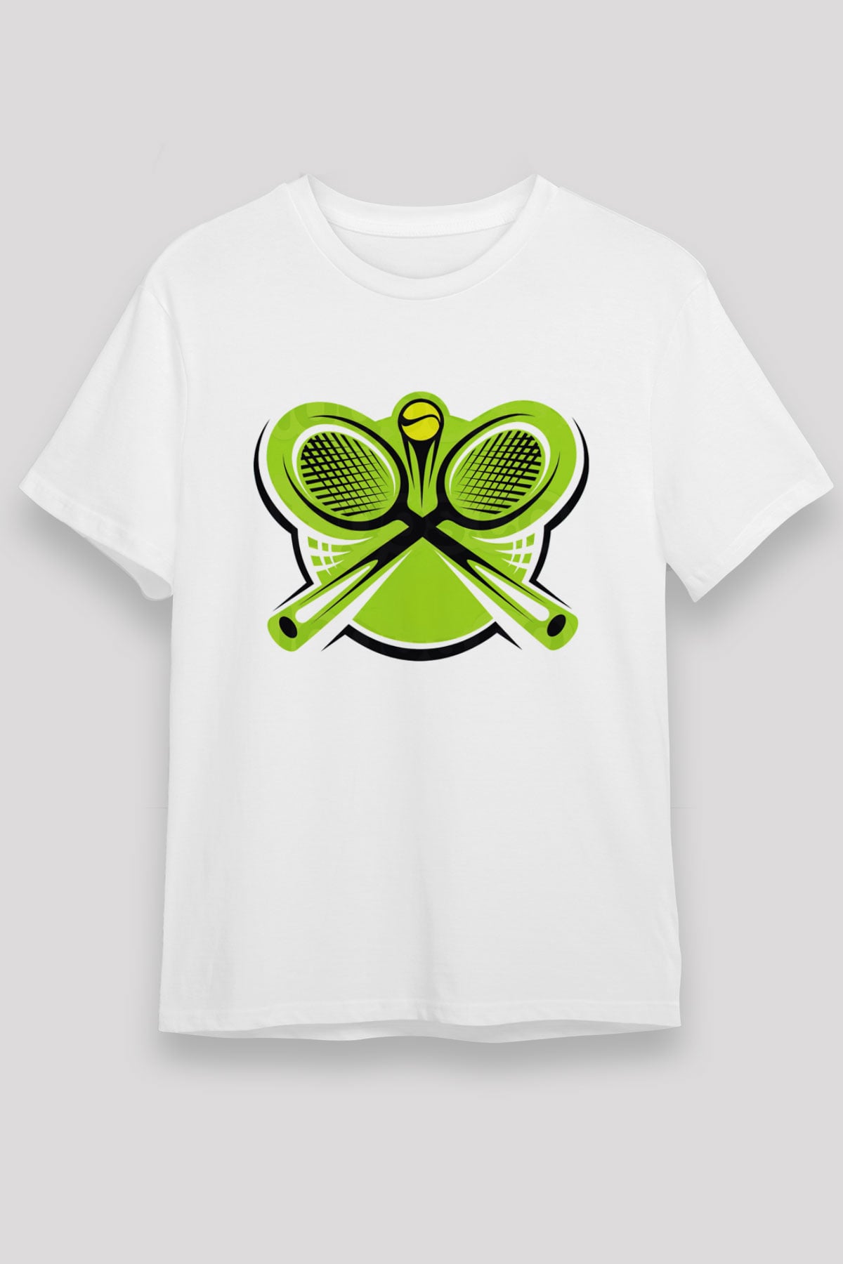 Tenis Beyaz Unisex Tişört T-Shirt - TişörtFabrikası