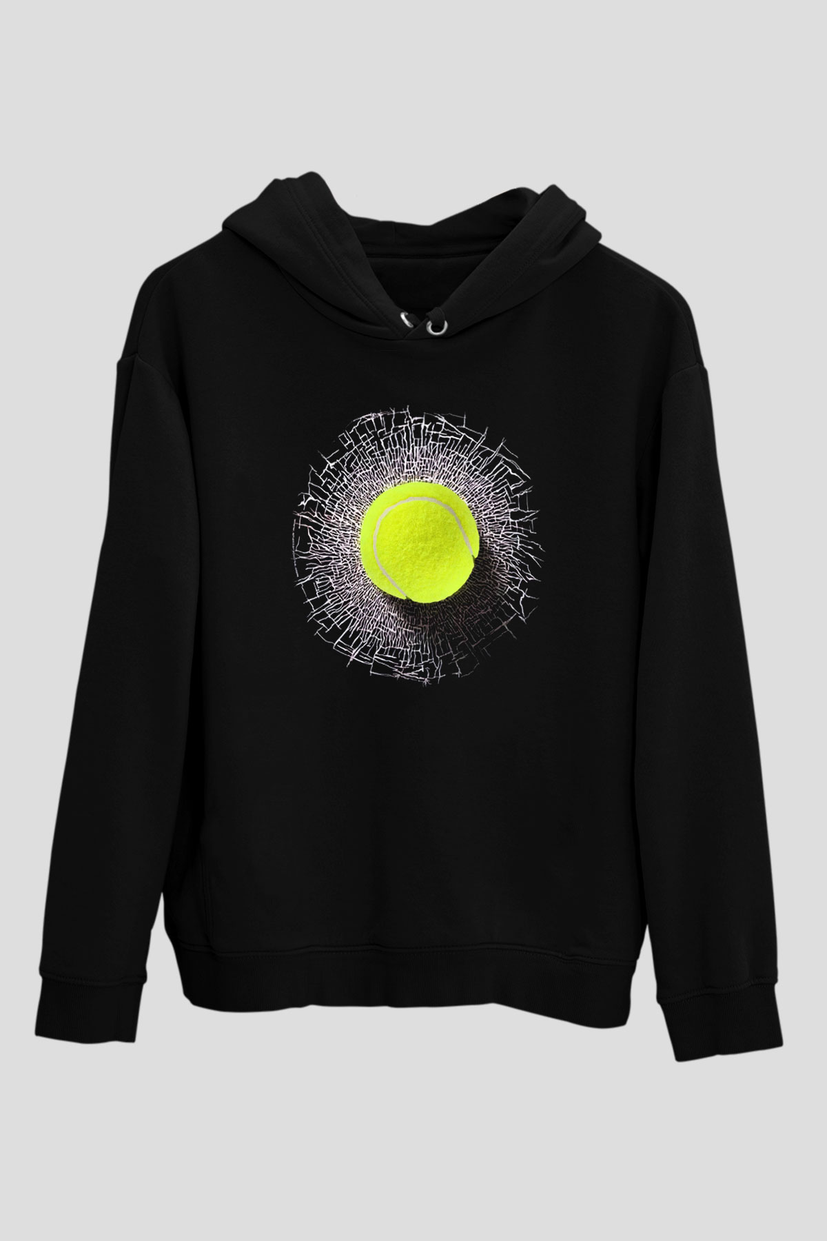 Tenis Siyah Unisex Hoodie