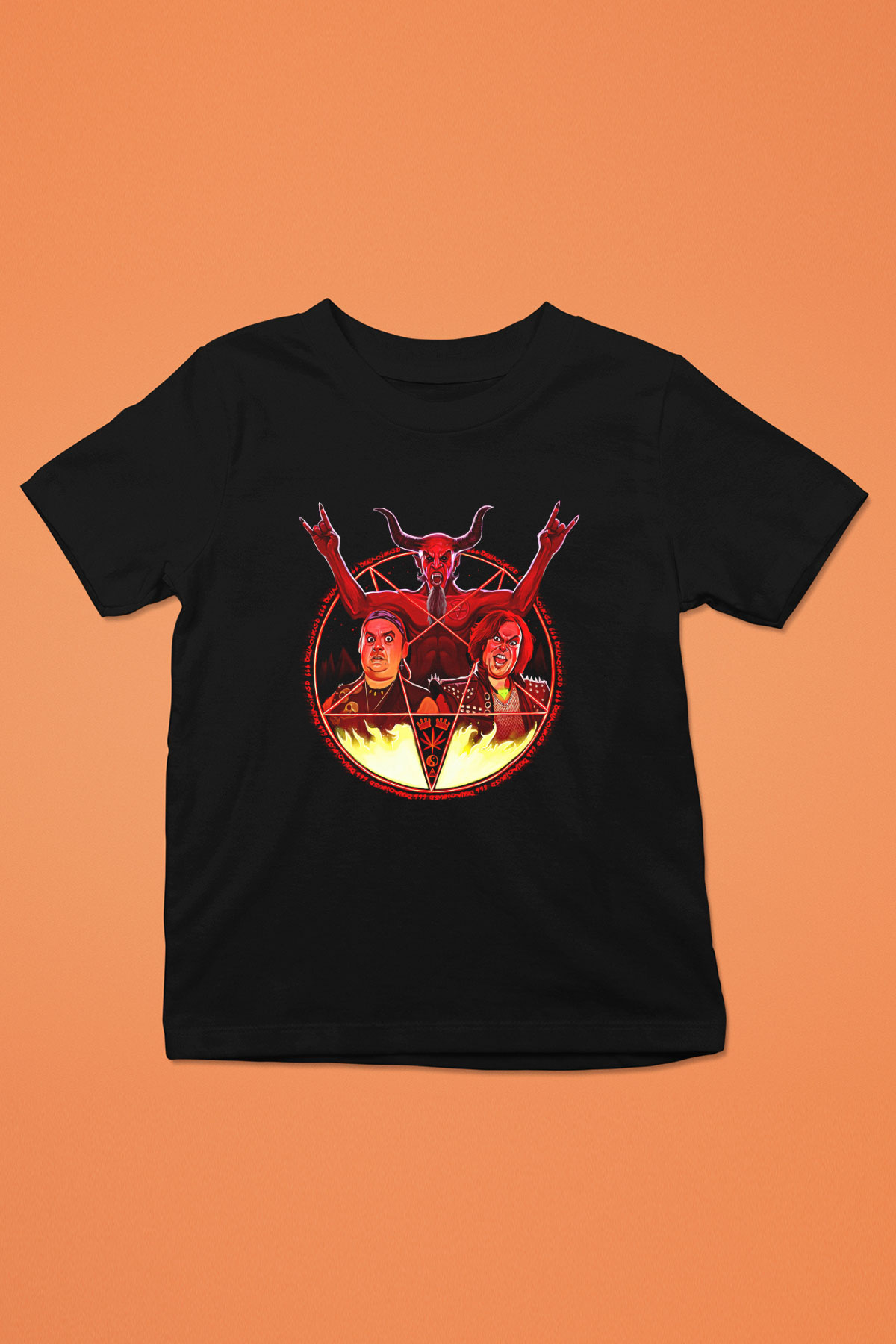 Teracious D Baskılı Unisex Siyah Çocuk Tişört - Tshirt