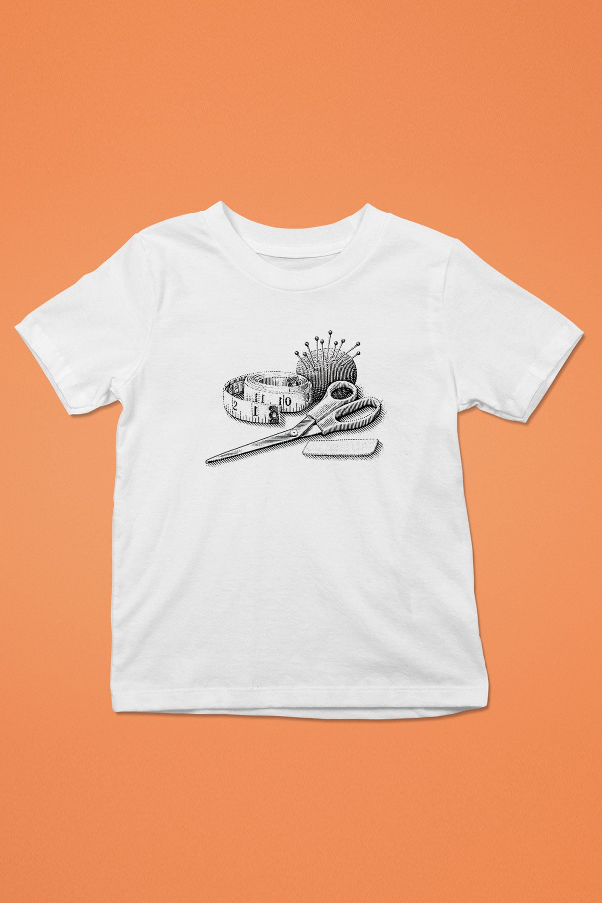 Terzi Baskılı Beyaz Unisex Çocuk Tişört
