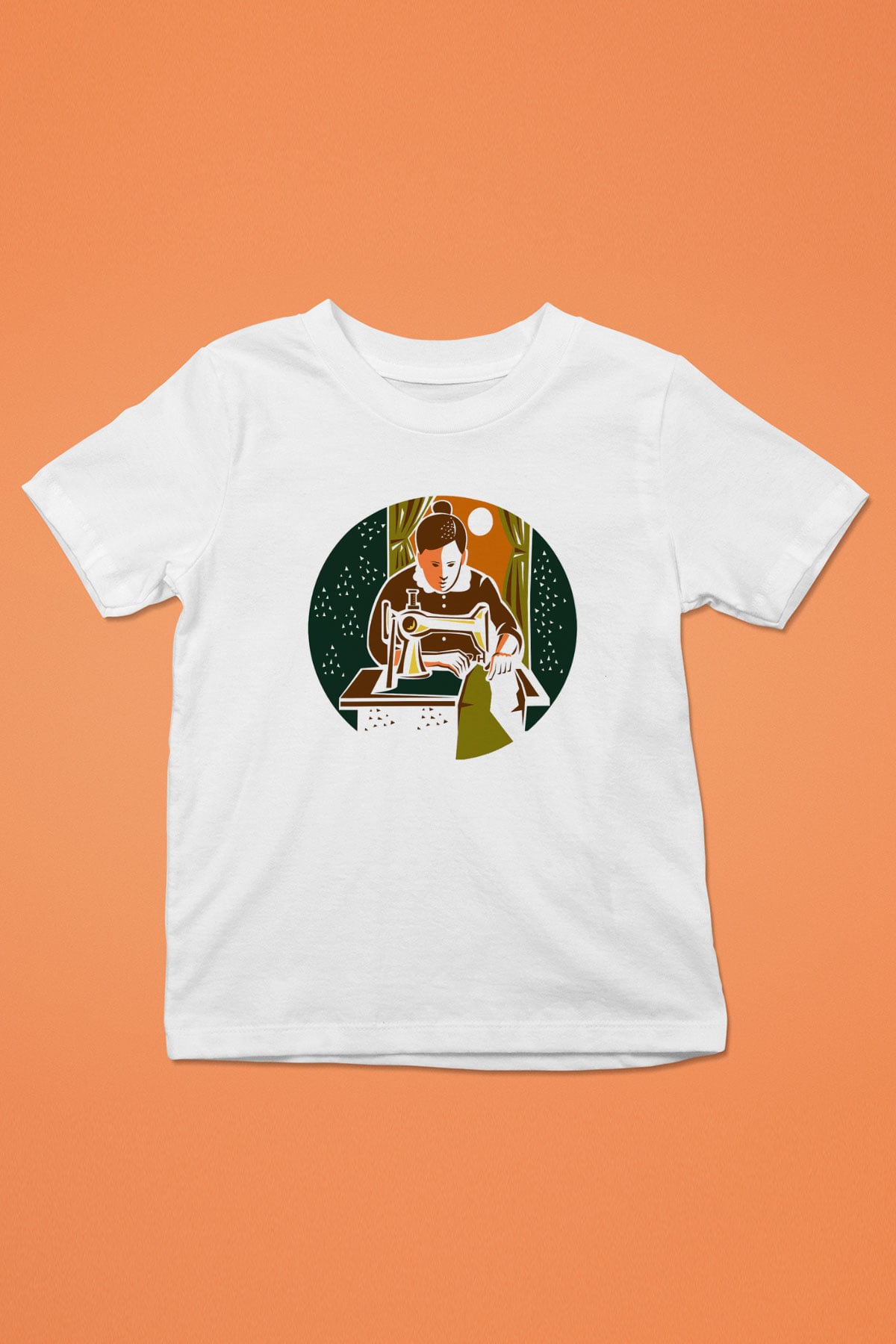 Terzi Baskılı Beyaz Unisex Çocuk Tişört