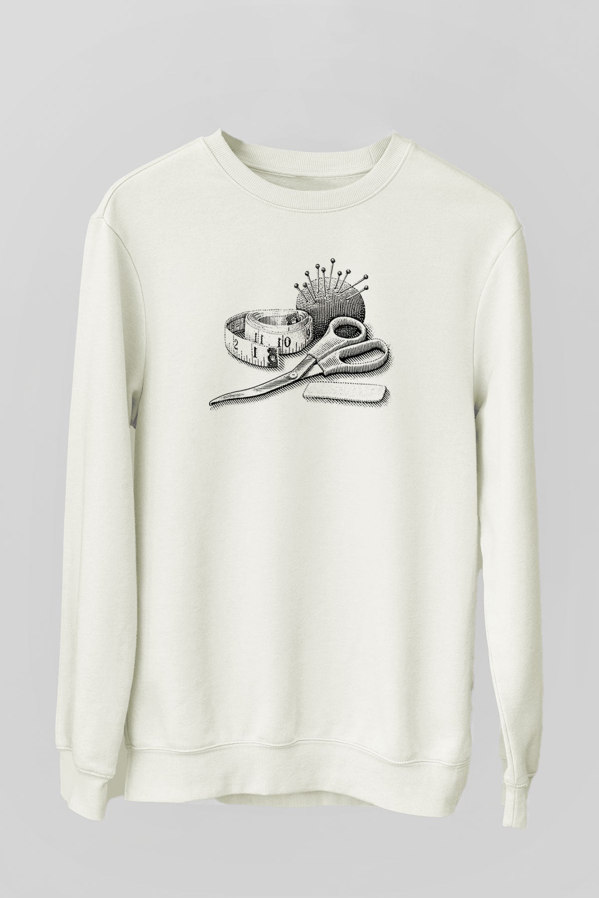 Terzi Beyaz Unisex Sweatshirt