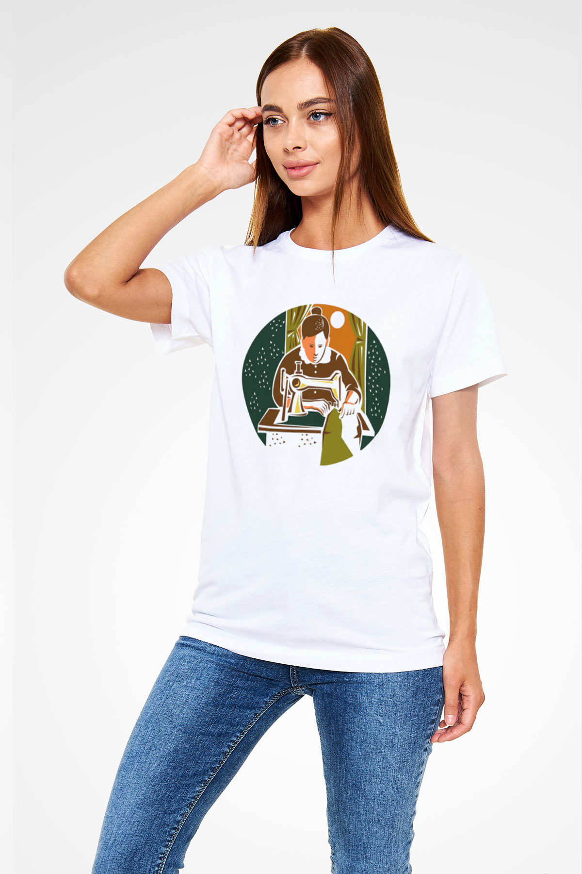Terzi Beyaz Unisex Tişört T-Shirt - TişörtFabrikası