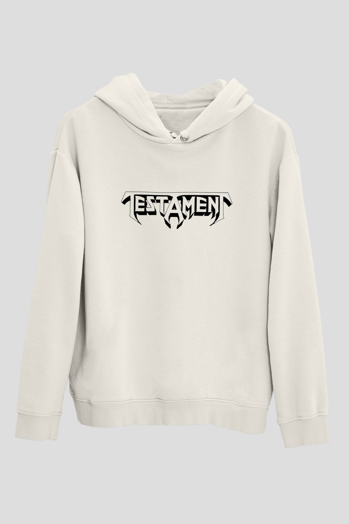 Testament Beyaz Unisex Hoodie