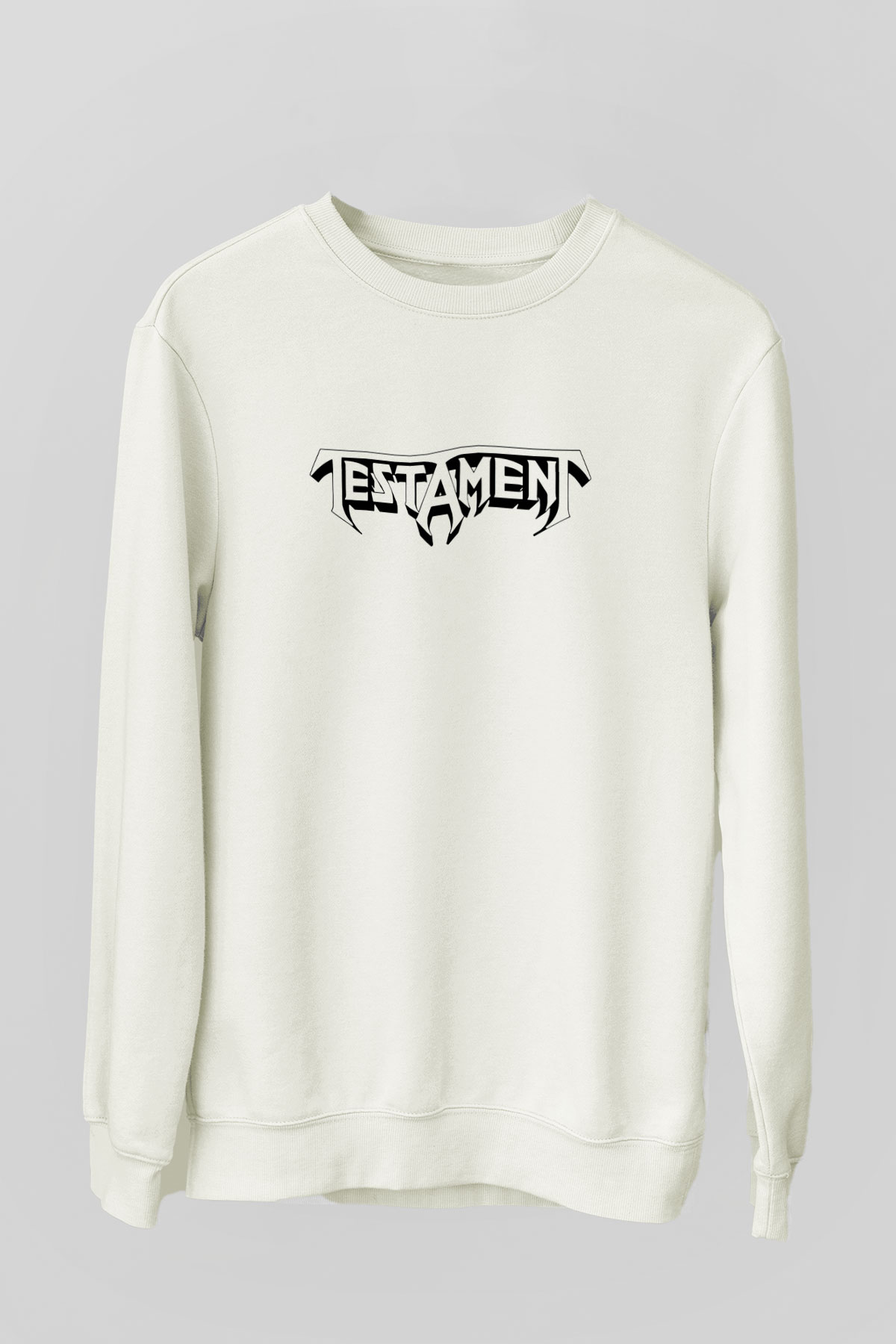 Testament Beyaz Unisex Sweatshirt