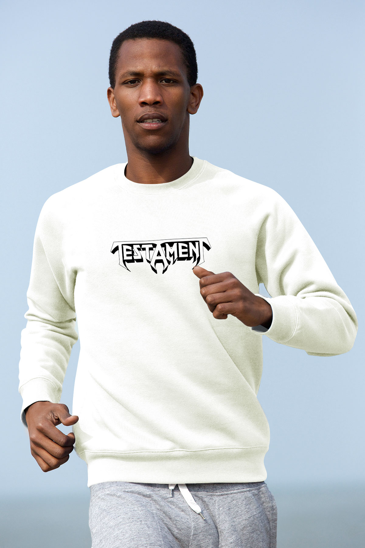 Testament Beyaz Unisex Sweatshirt