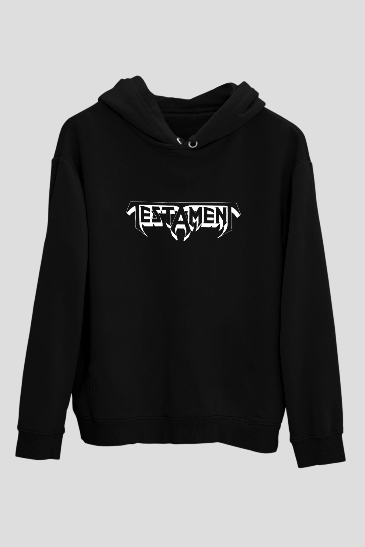 Testament Siyah Unisex Kapşonlu Sweatshirt
