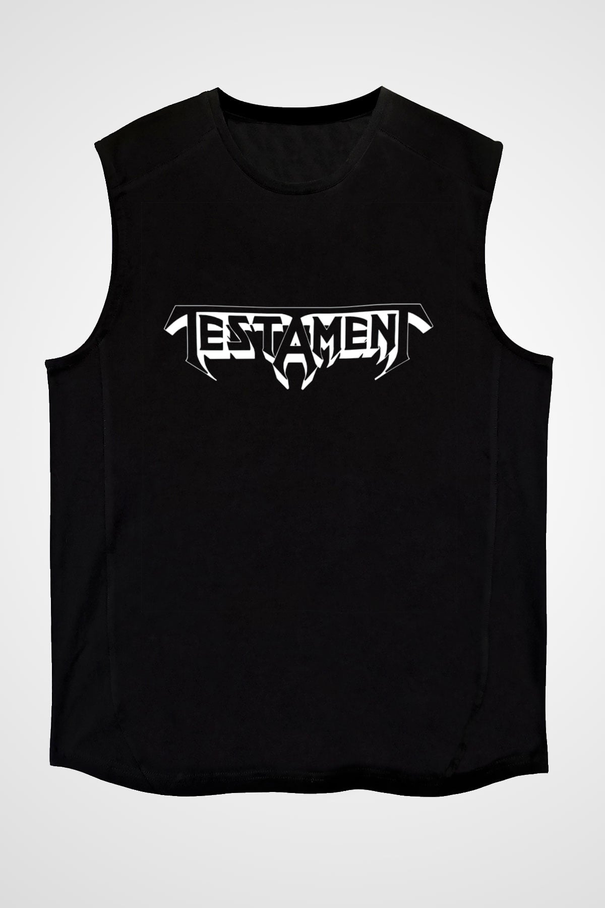 Testament Siyah Unisex Kolsuz Tişört