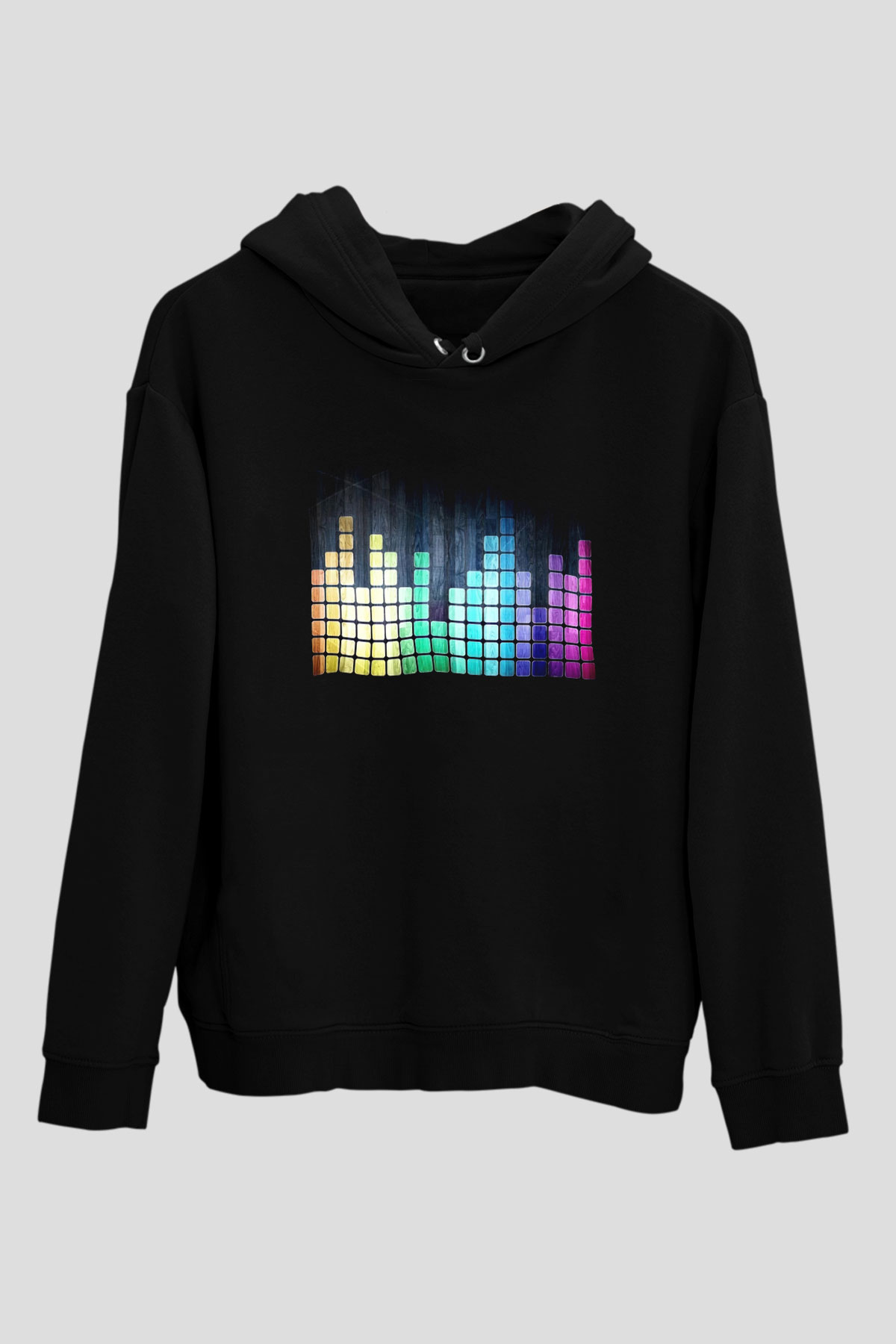 Tetris Siyah Unisex Hoodie