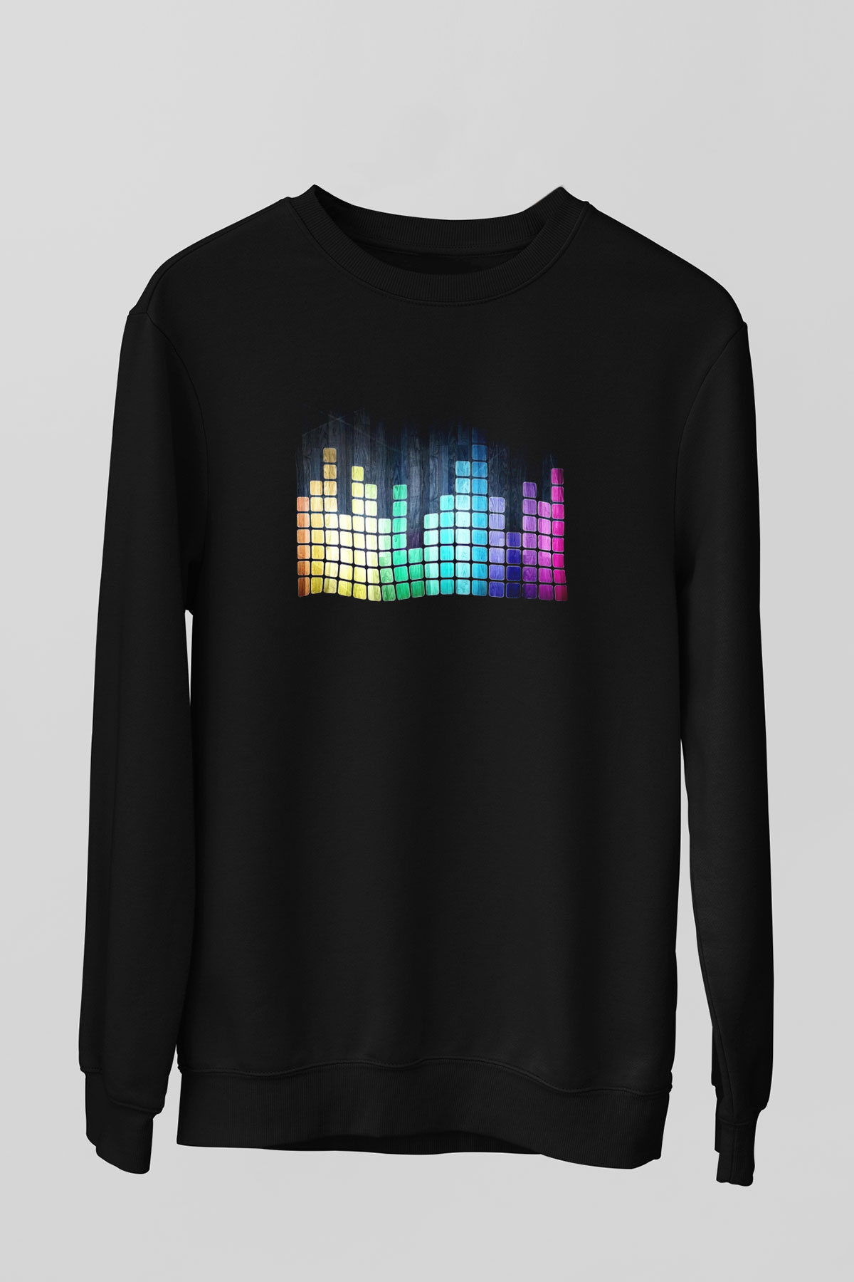 Tetris Siyah Unisex Sweatshirt