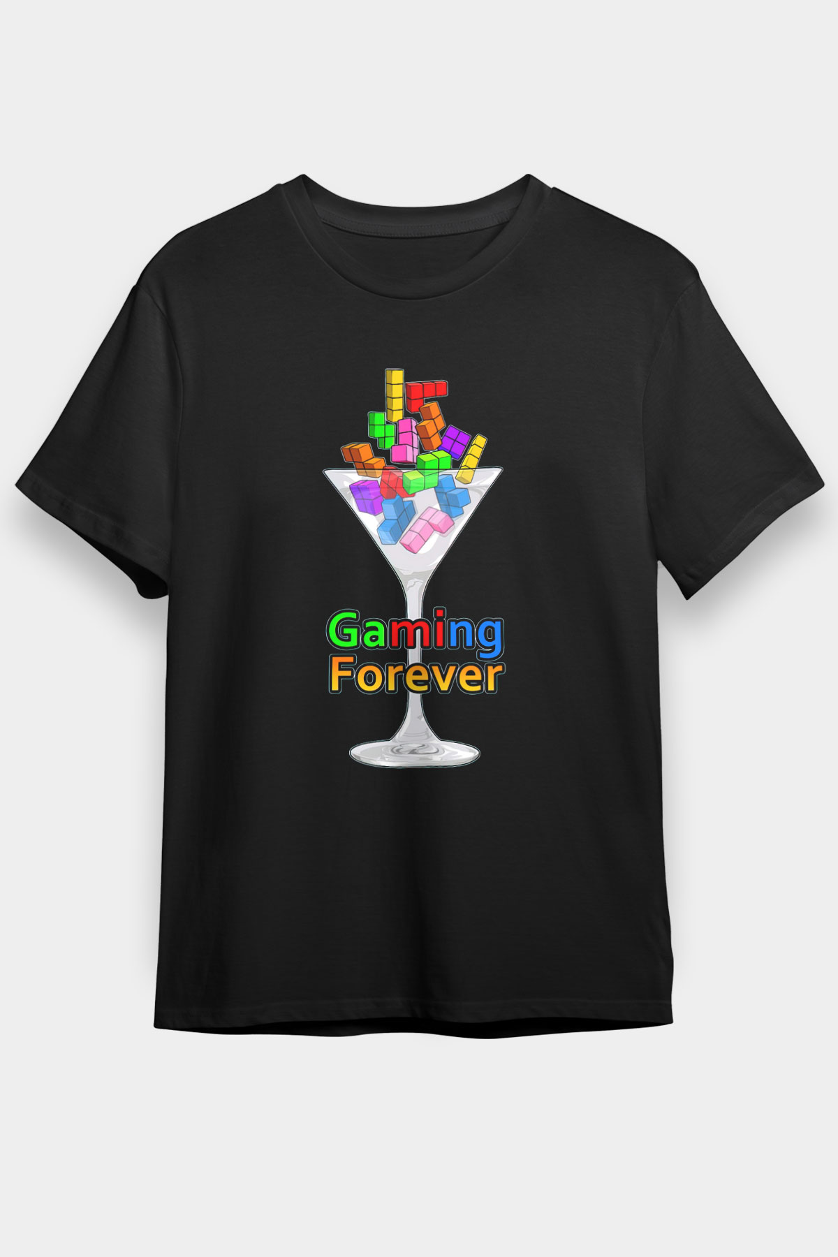 Tetris Siyah Unisex Tişört