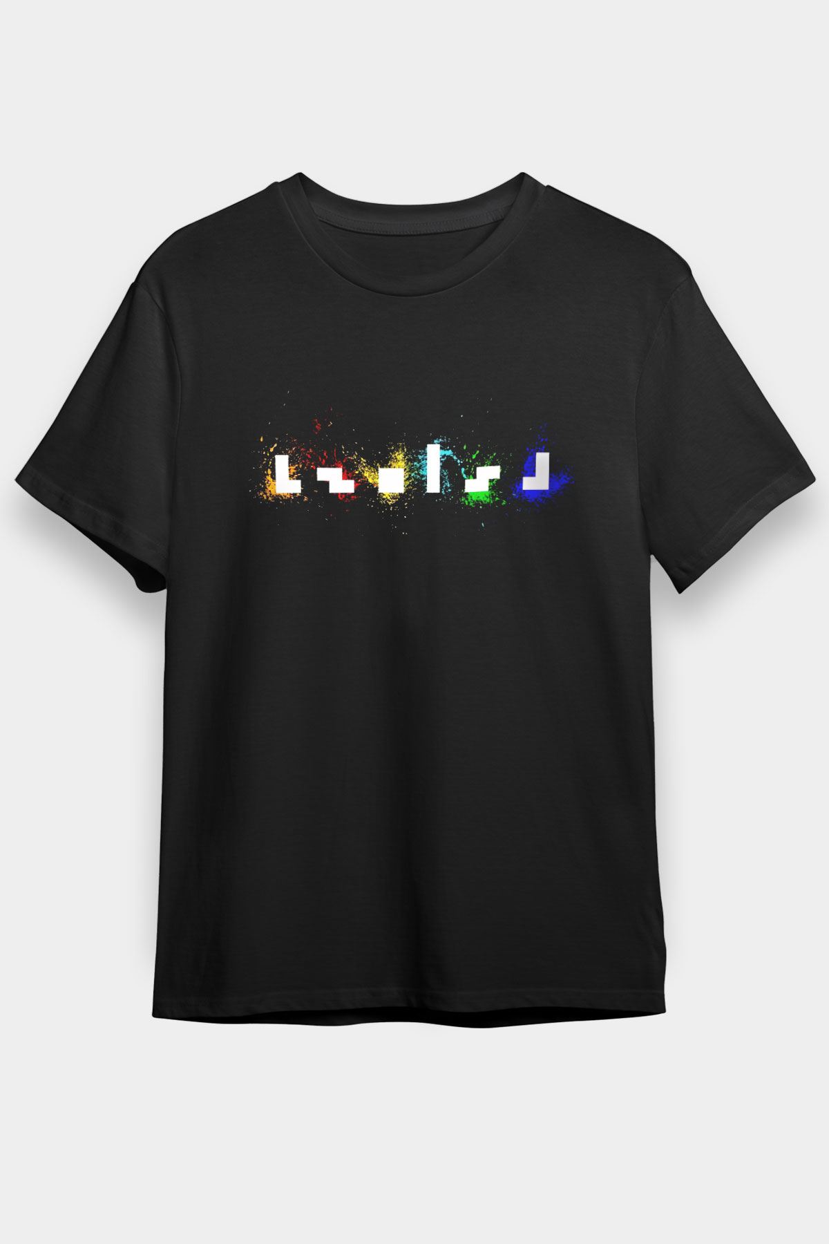 Tetris Siyah Unisex Tişört T-Shirt