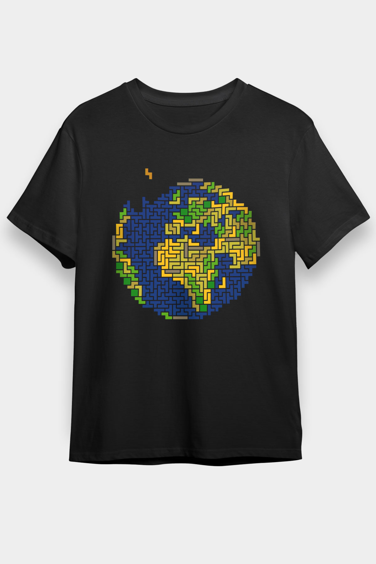 Tetris Siyah Unisex Tişört T-Shirt