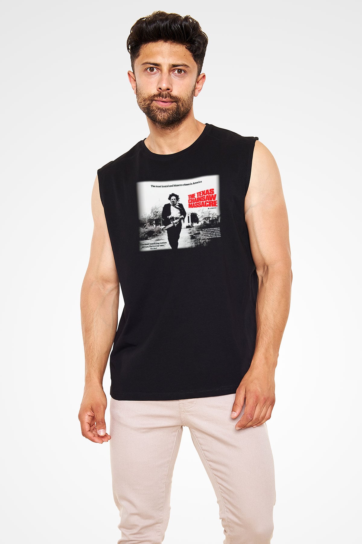 Texas Chain Saw Massacre Siyah Unisex Kolsuz Tişört