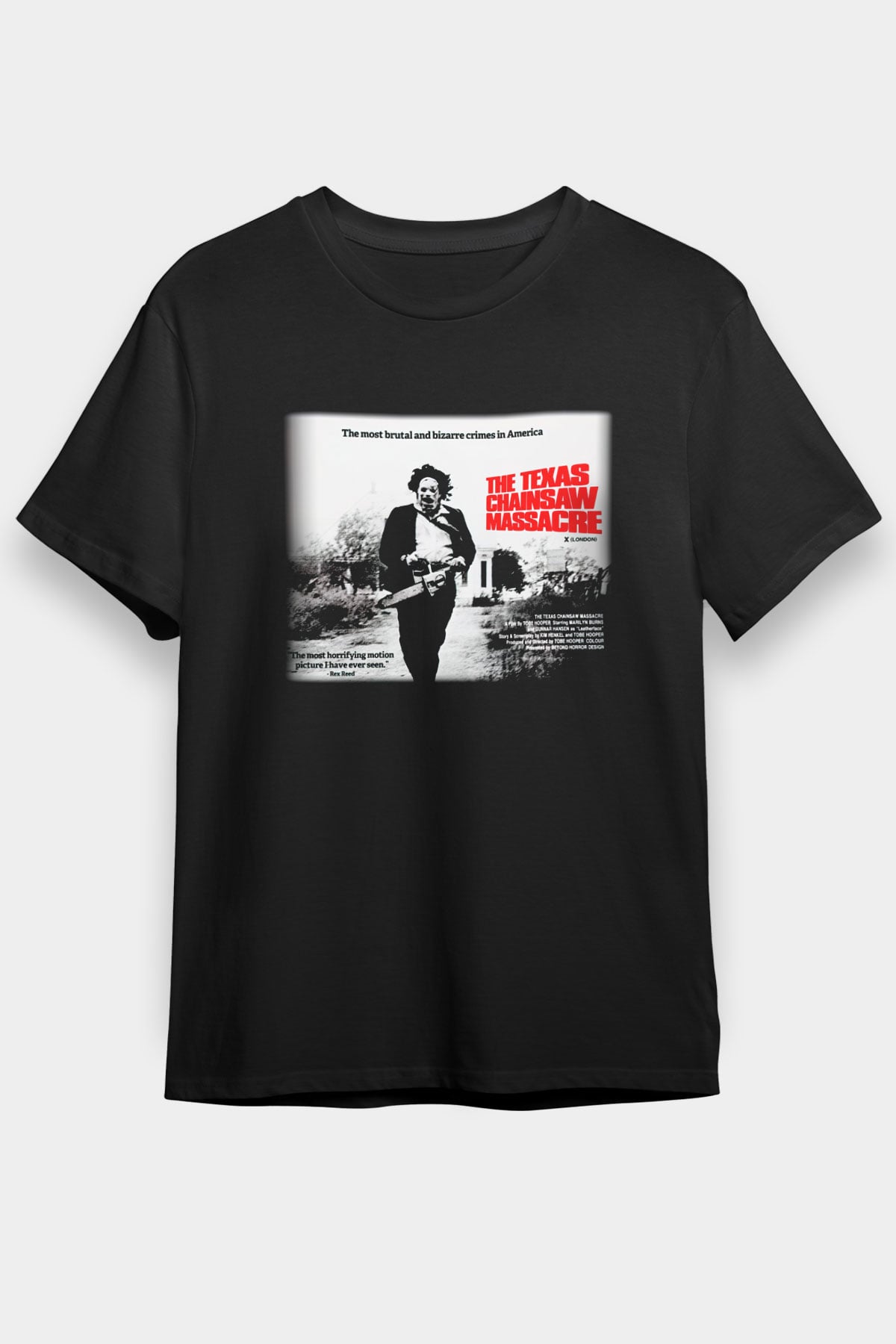 Texas Chain Saw Massacre Siyah Unisex Tişört