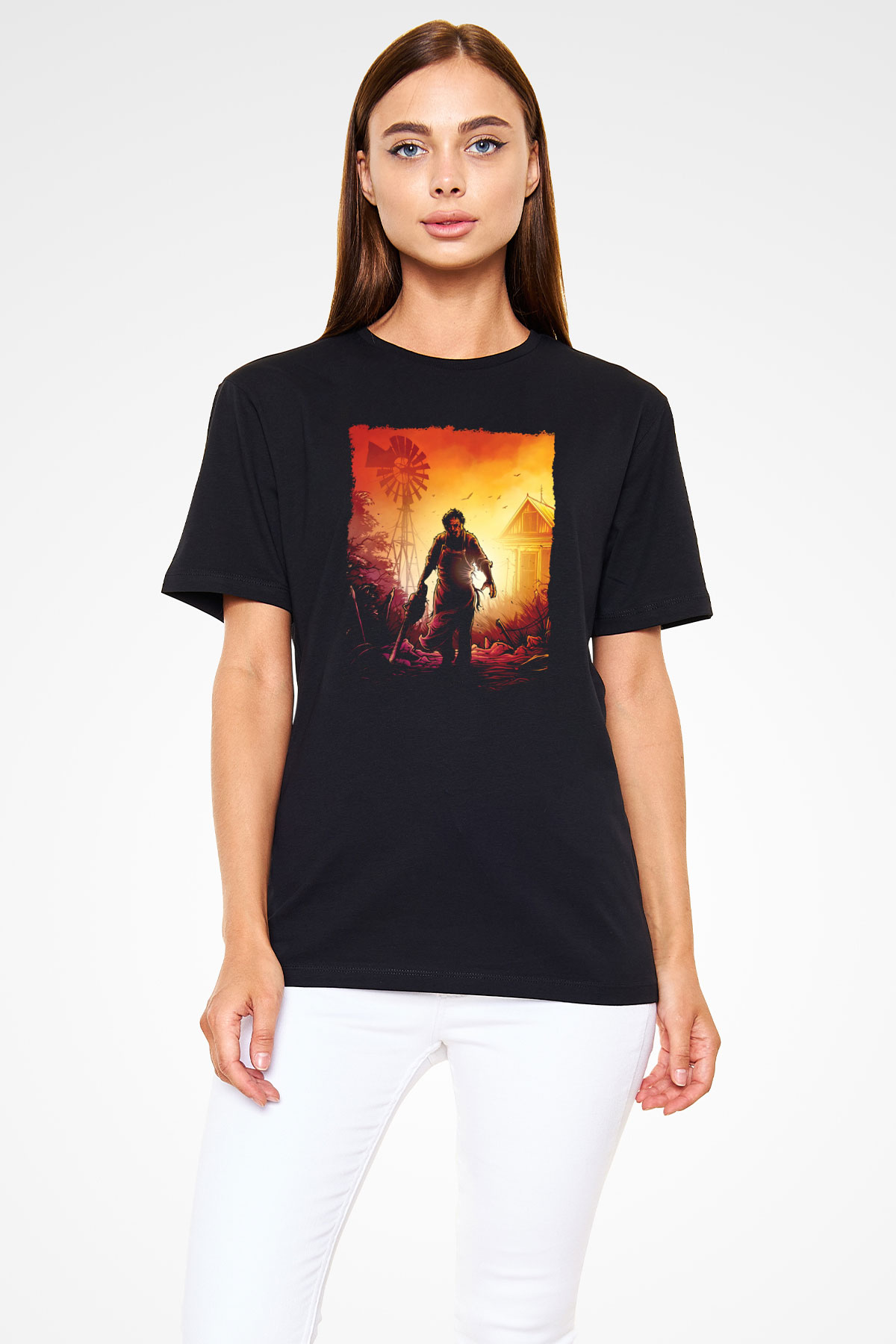 Texas Chain Saw Massacre Siyah Unisex Tişört