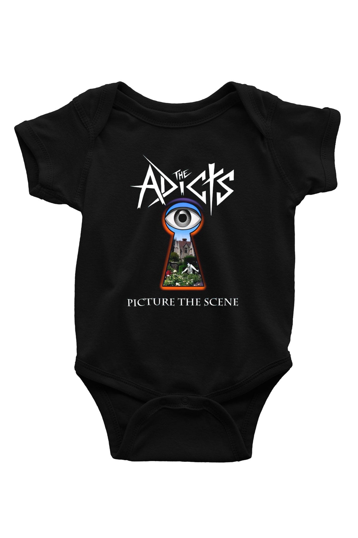 The Adicts Baskılı Siyah Bebek Body - Zıbın